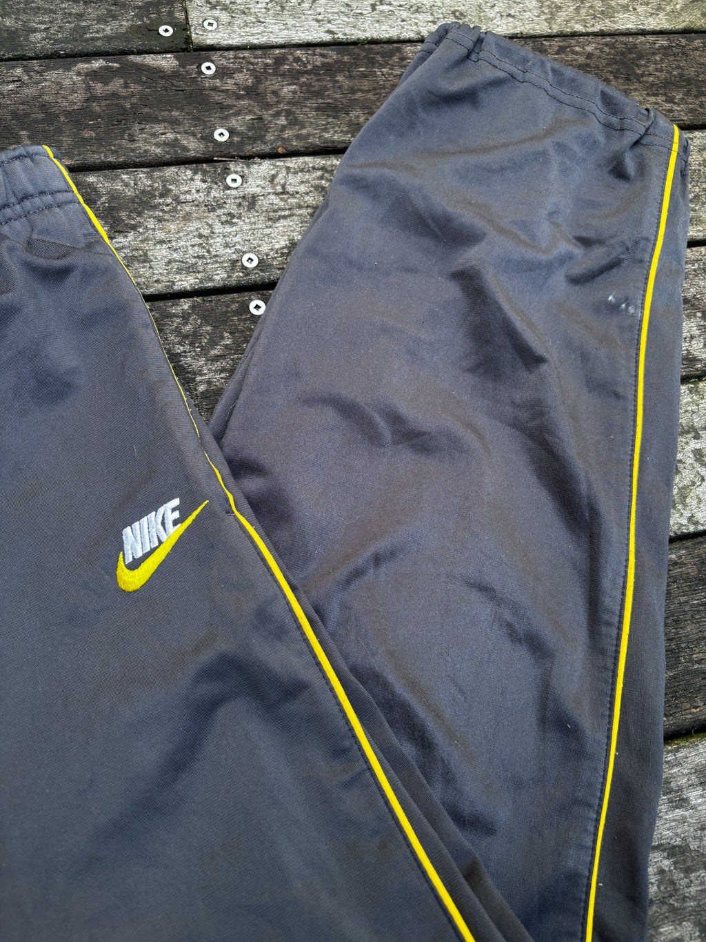 Vintage Grey Tag Bungee Cuff Nike Track Pants Size S