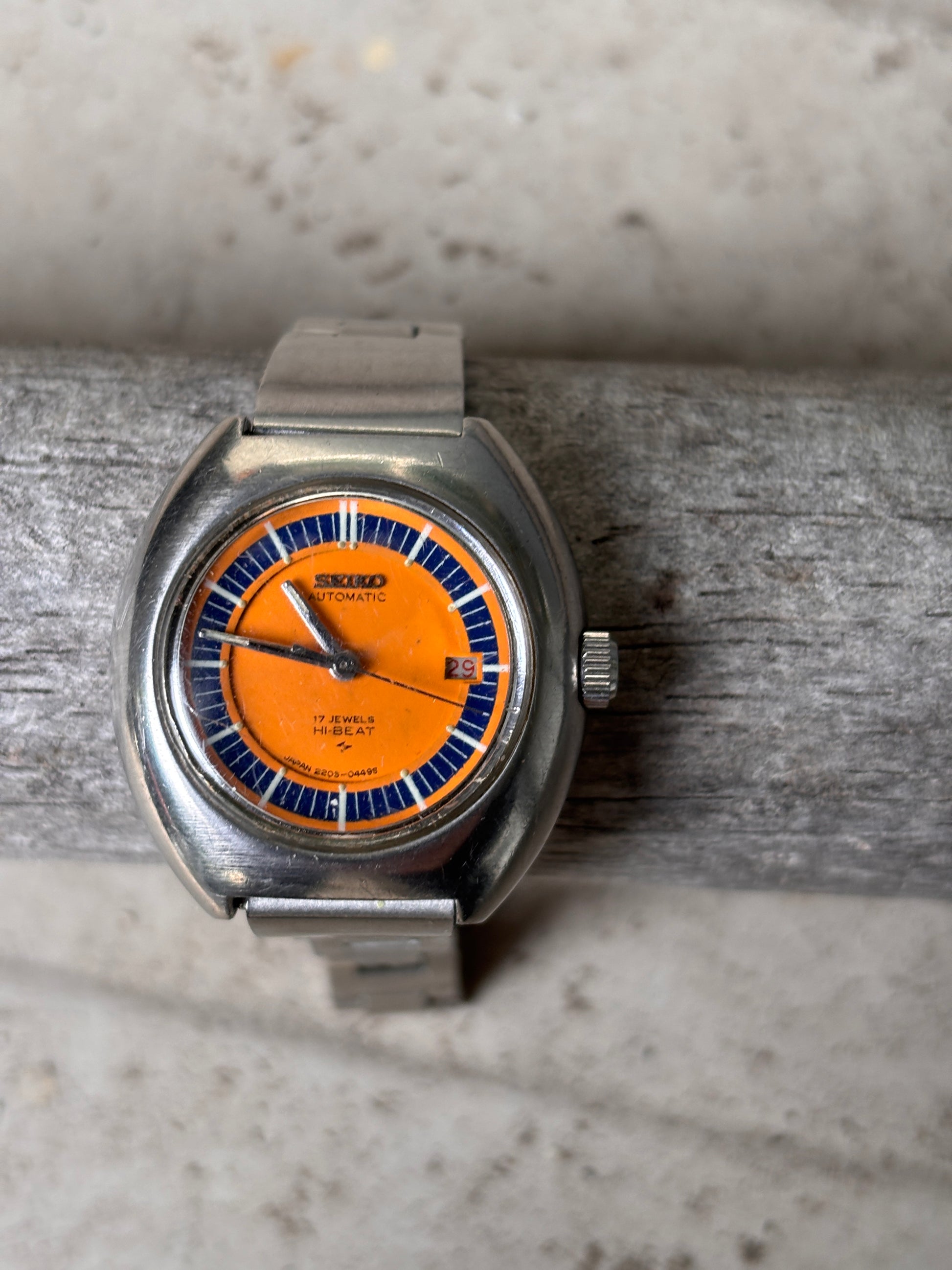 Vintage 70s Seiko Hi-Beat Women's 21 Jewels Automatic Watch 27mm 2205-0349