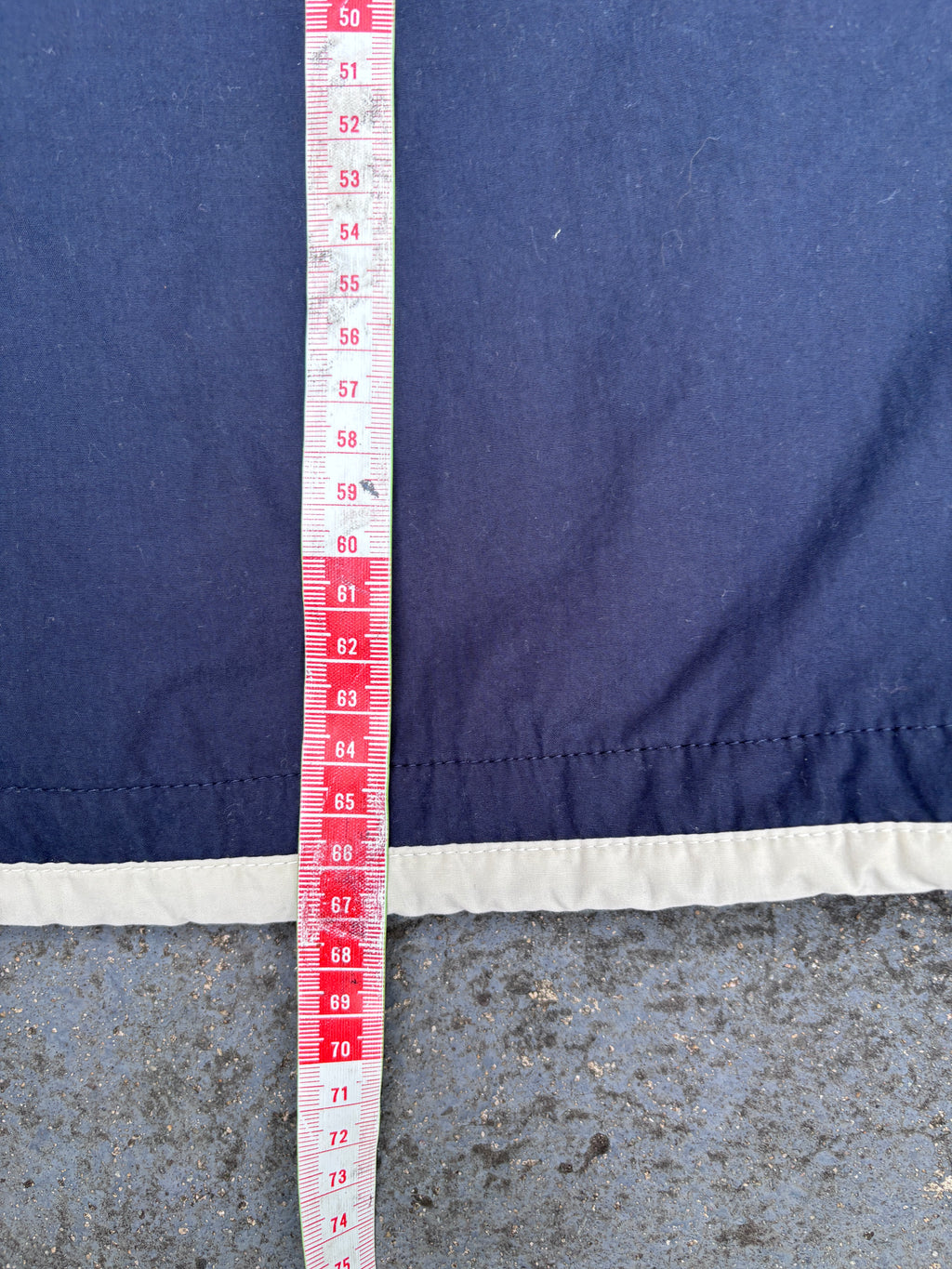 Vintage Y2K Nike Jacket Size S Navy Cream Detail Red Badge Full Zip Classic Windbreaker