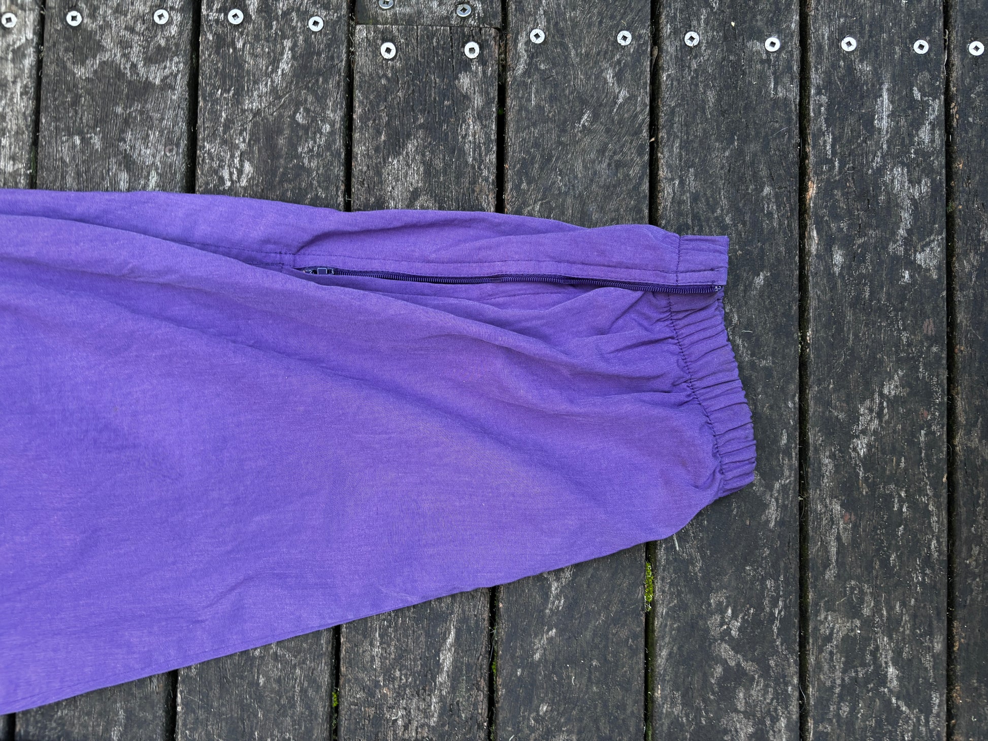 Vintage 90's Purple Nike Nylon Track Pants Size XL