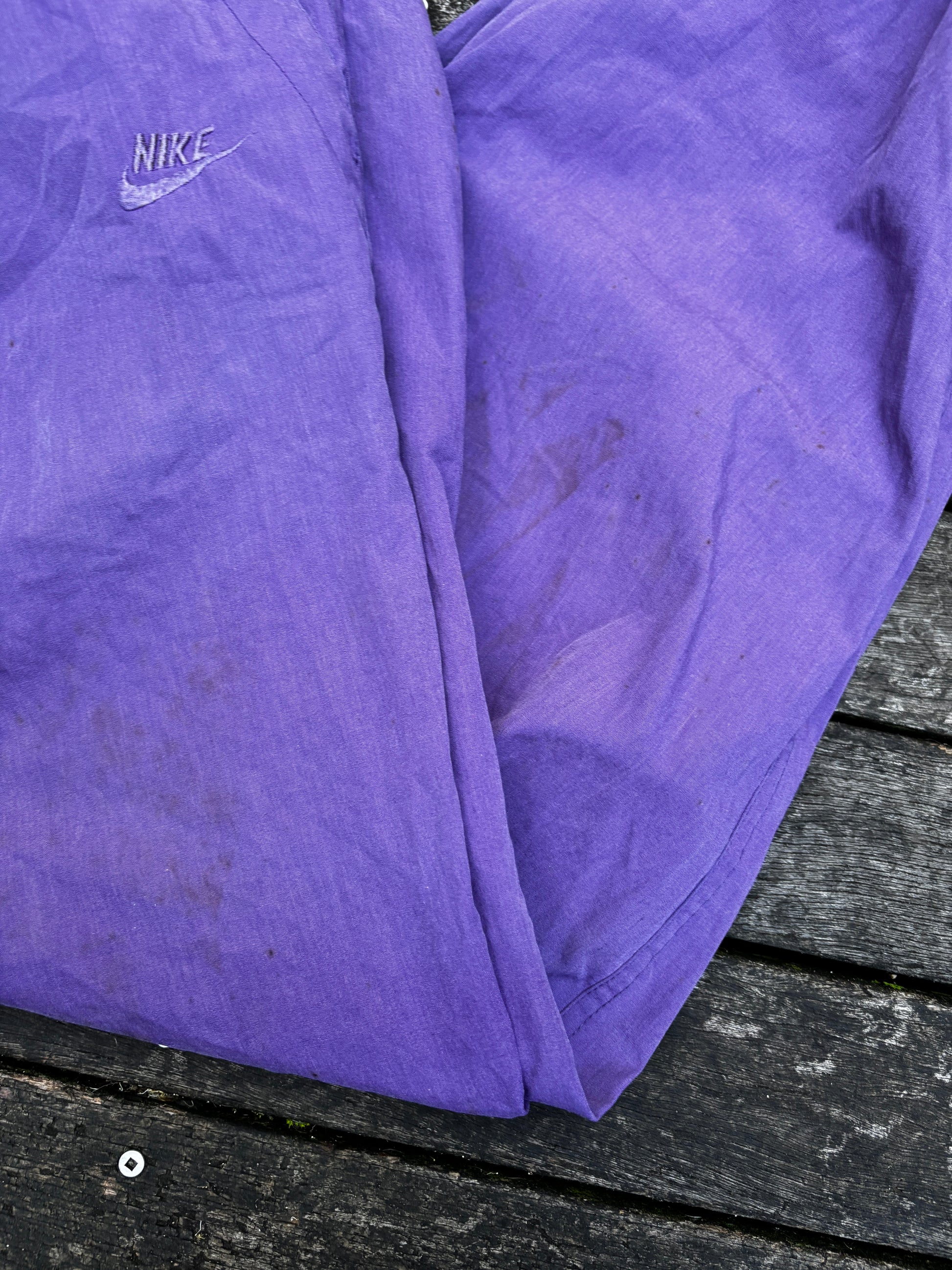 Vintage 90's Purple Nike Nylon Track Pants Size XL