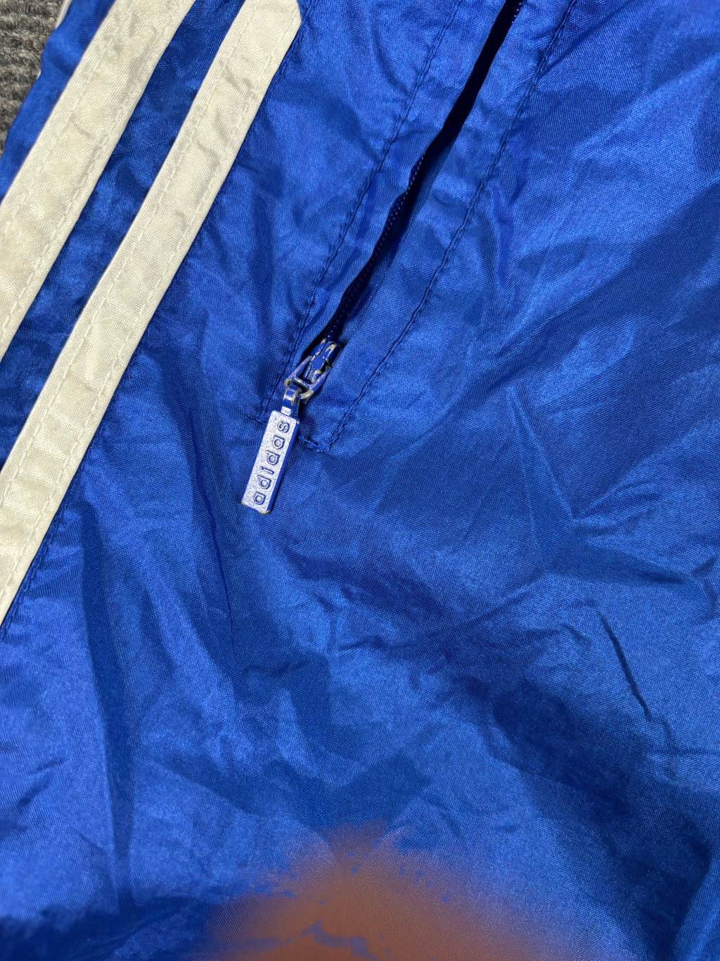 Vintage 90s Adidas track pants men’s large blue retro cuffed