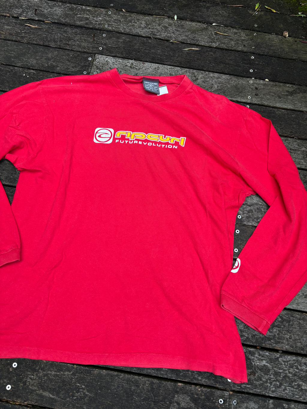 Vintage 80s Rip Curl T-shirt Long Sleeve Made in Aus