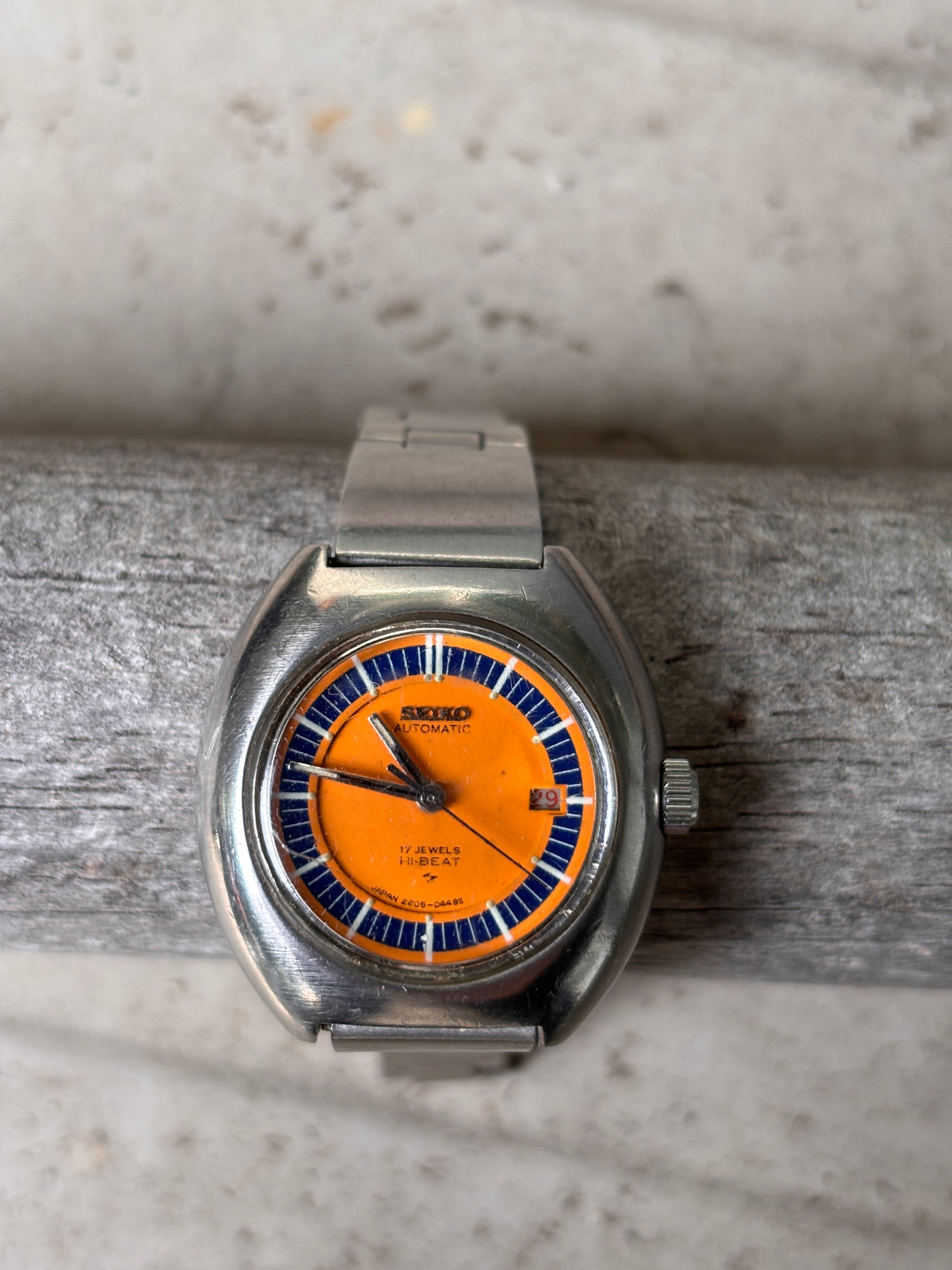 Vintage 70s Seiko Hi-Beat Women's 21 Jewels Automatic Watch 27mm 2205-0349
