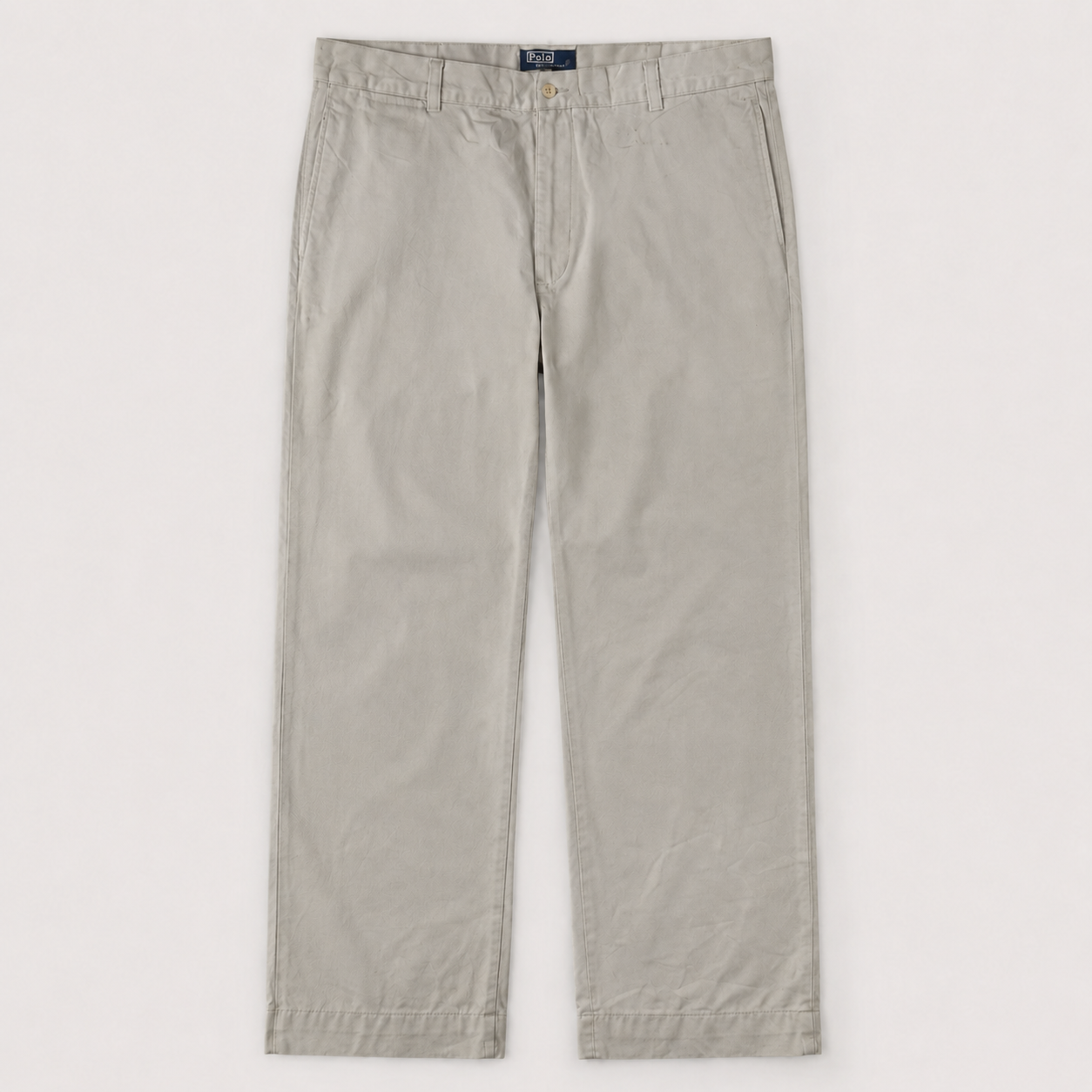 90s Polo Ralph Lauren Pants Men's 36 in Grey Baggy Chino Trousers