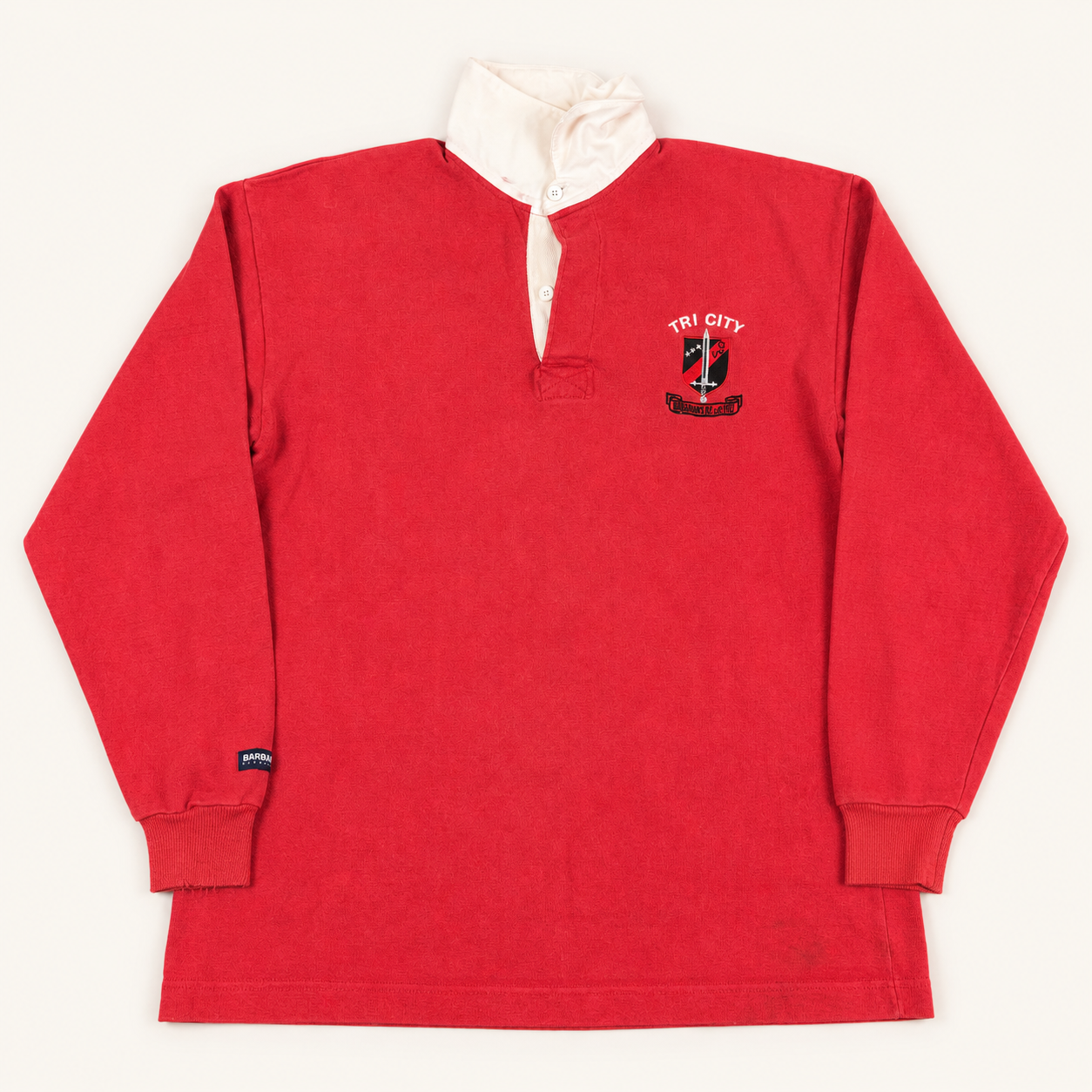 Vintage Barbarian Rugby Polo Men's XL Red Super Heavyweight Fabric