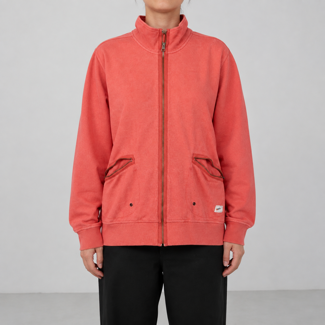 Vintage Y2K Nike Jacket WOmen's Small Pink Activewear Washed Cotton