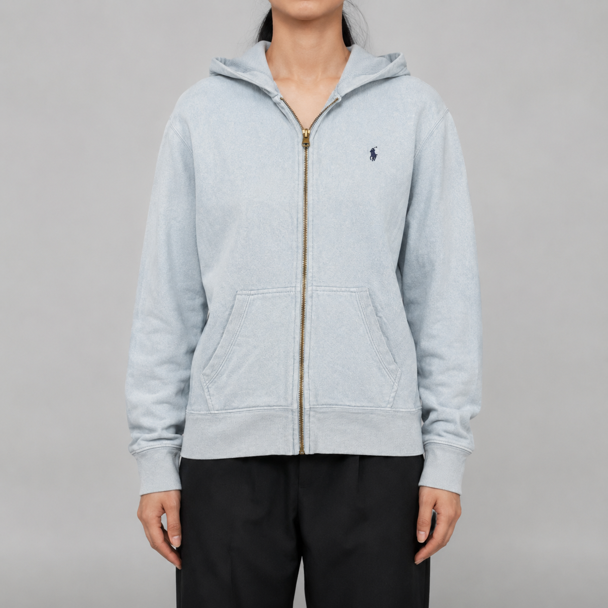 Vintage Polo Ralph Lauren Hoodie Women's Small Blue Small Pony