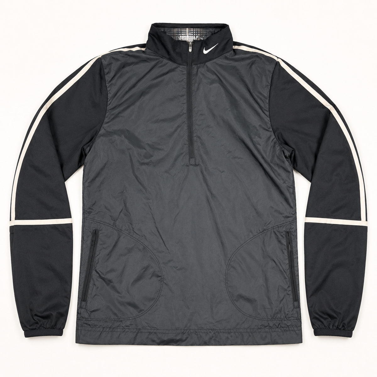 Nike Golf 1/4 Zip Windbreaker Jacket Men's Medium Black