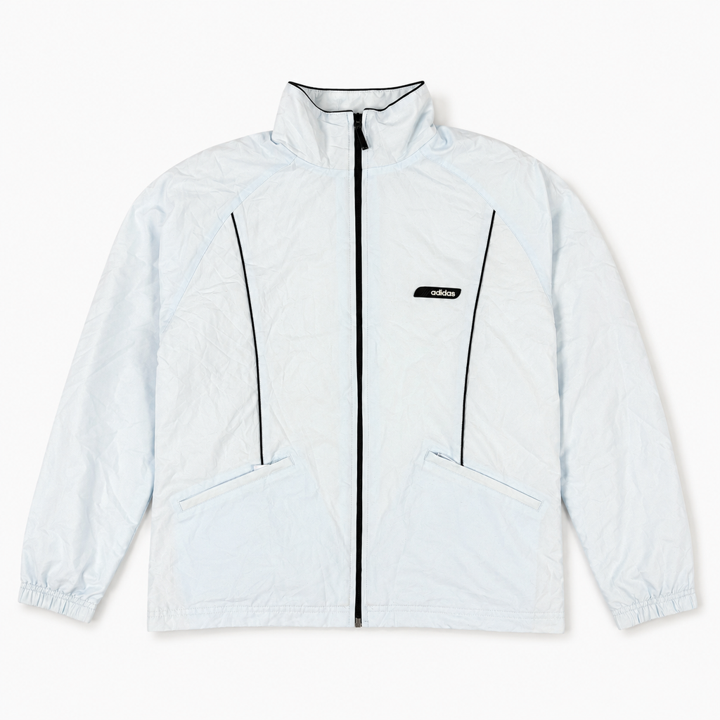 Vintage 00s Adidas Activewear Jacket Women's Medium Baby Blue