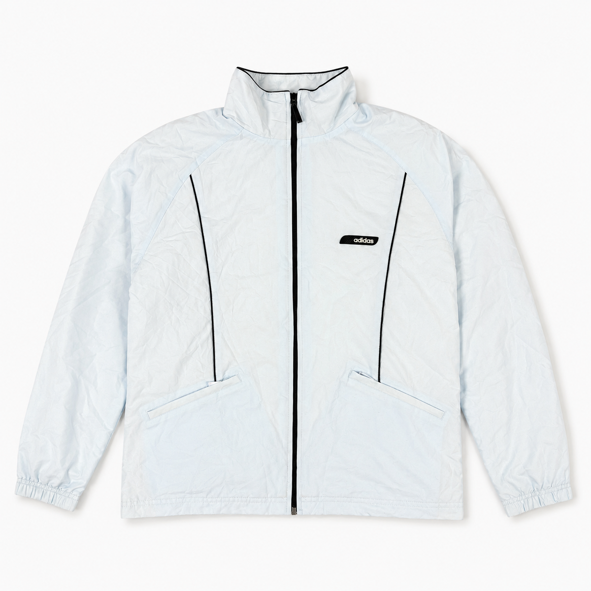 Vintage 00s Adidas Activewear Jacket Women's Medium Baby Blue