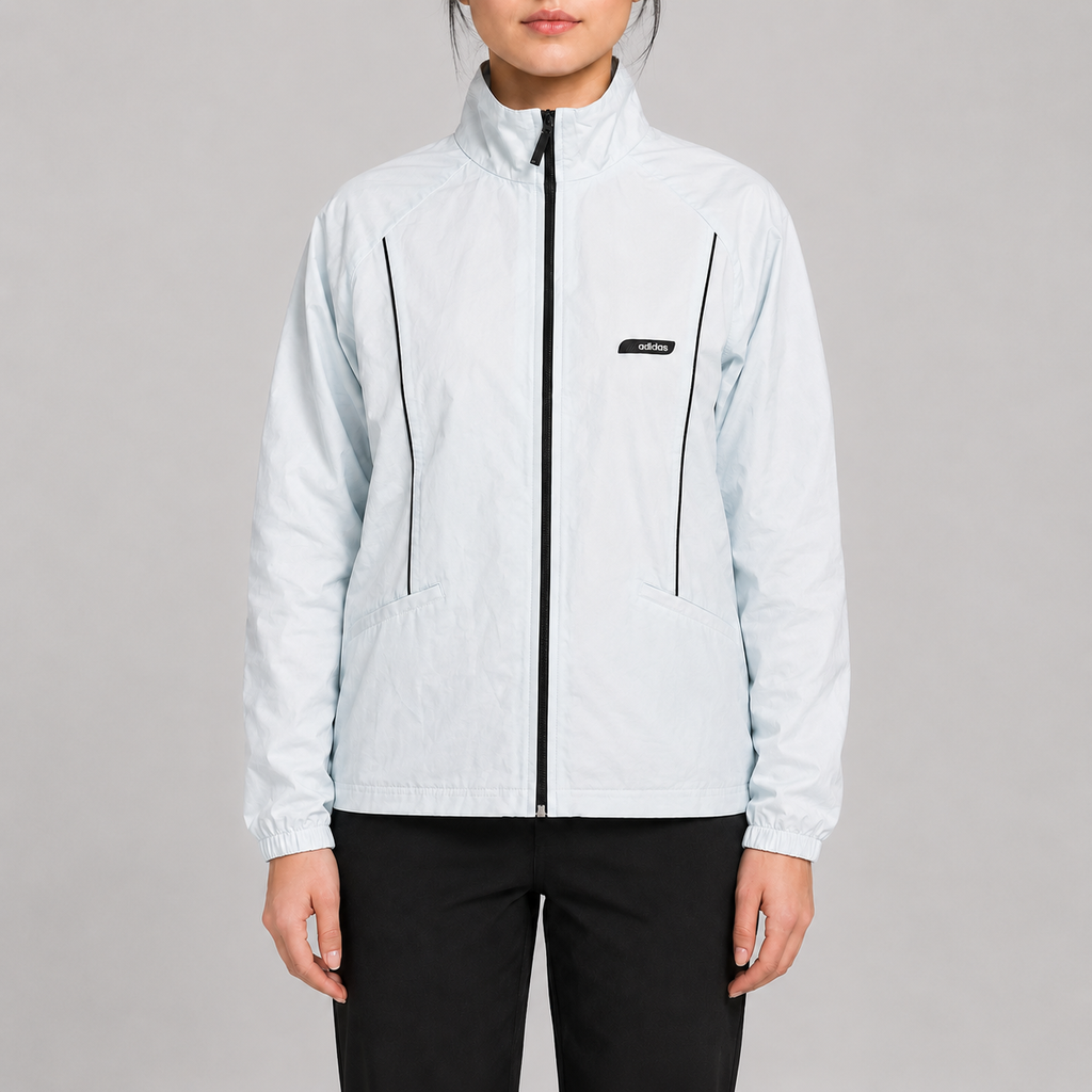 Vintage 00s Adidas Activewear Jacket Women's Medium Baby Blue