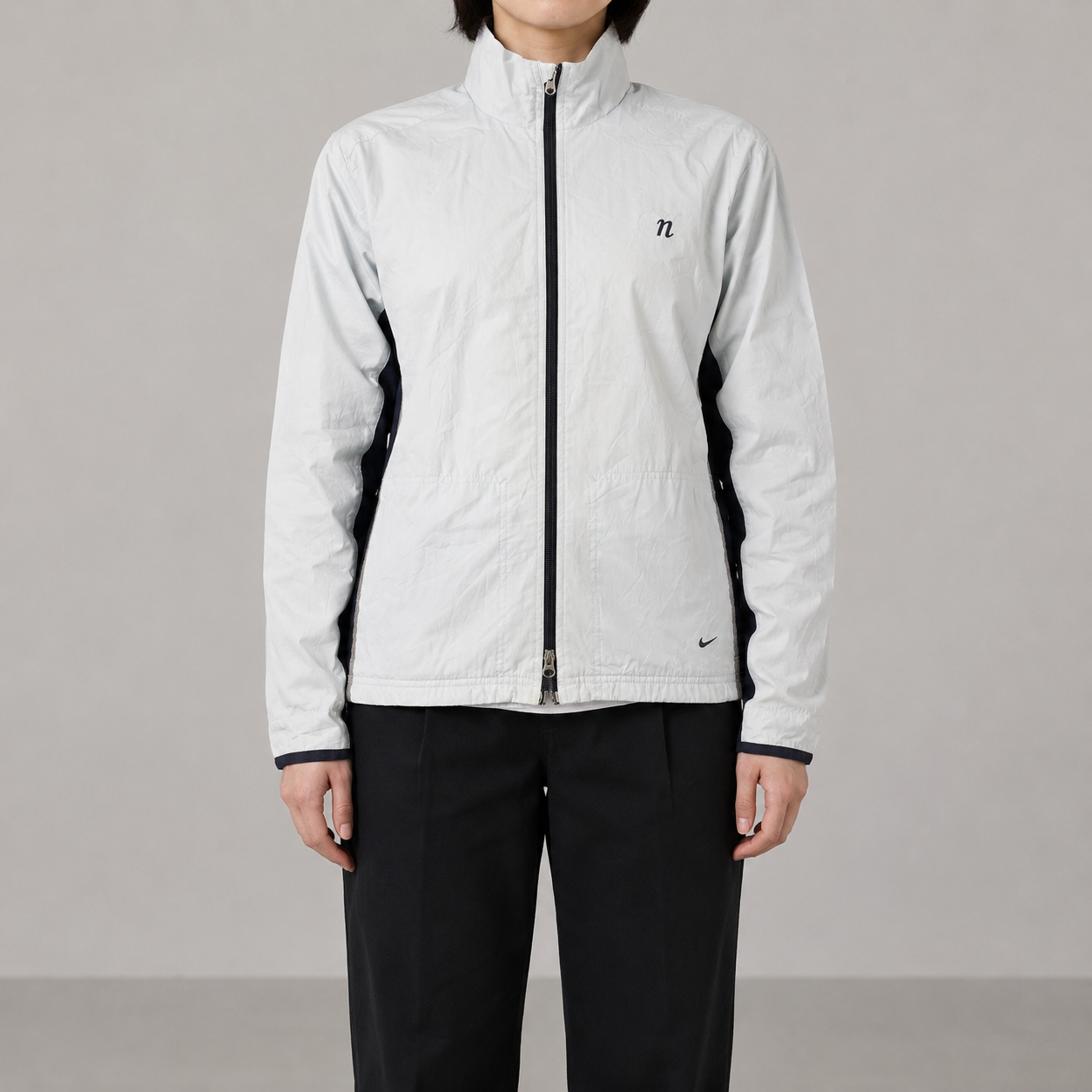 Vintage 00s Nike Activewear Jacket Women's Small Baby Blue Full Zip