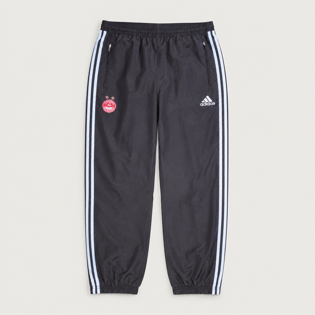Adidas Aberdeen FC Track Pants Size M Black Straight Leg 3-Stripes Cuffed Ankle