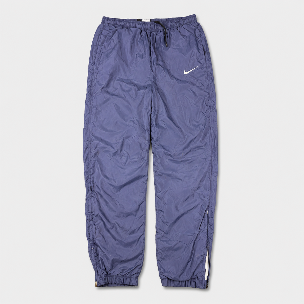 90s Nike Track Pants Men's Small Navy White Swoosh Vintage Jogges