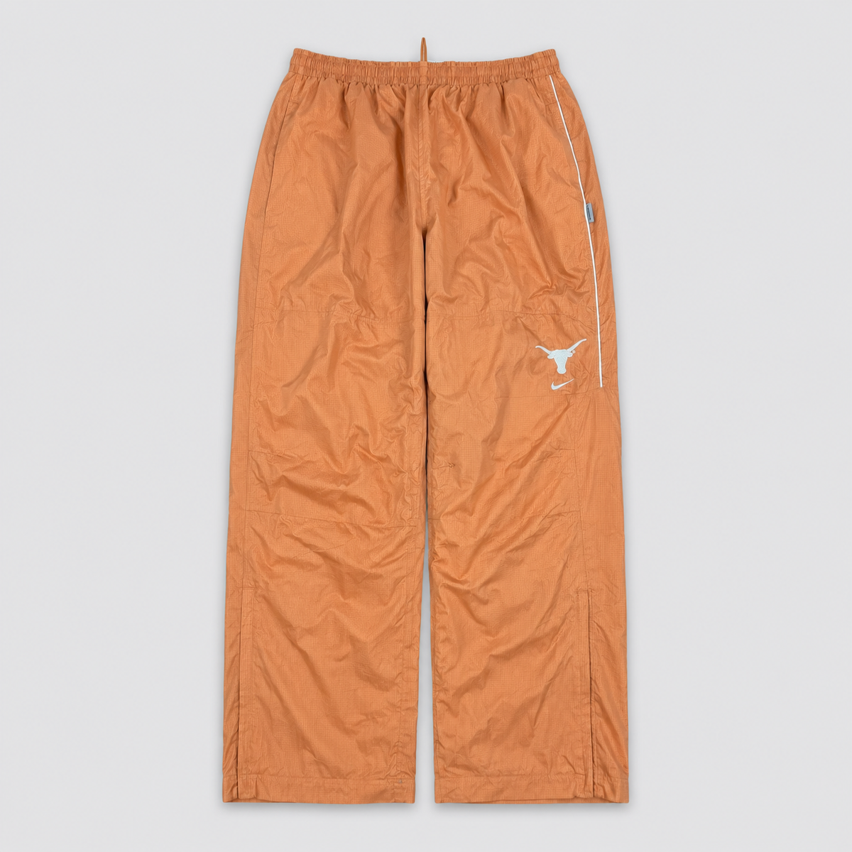 Nike Texas Longhorns Track Pants Men's L Orange White Piping Logo Baggy Joggers