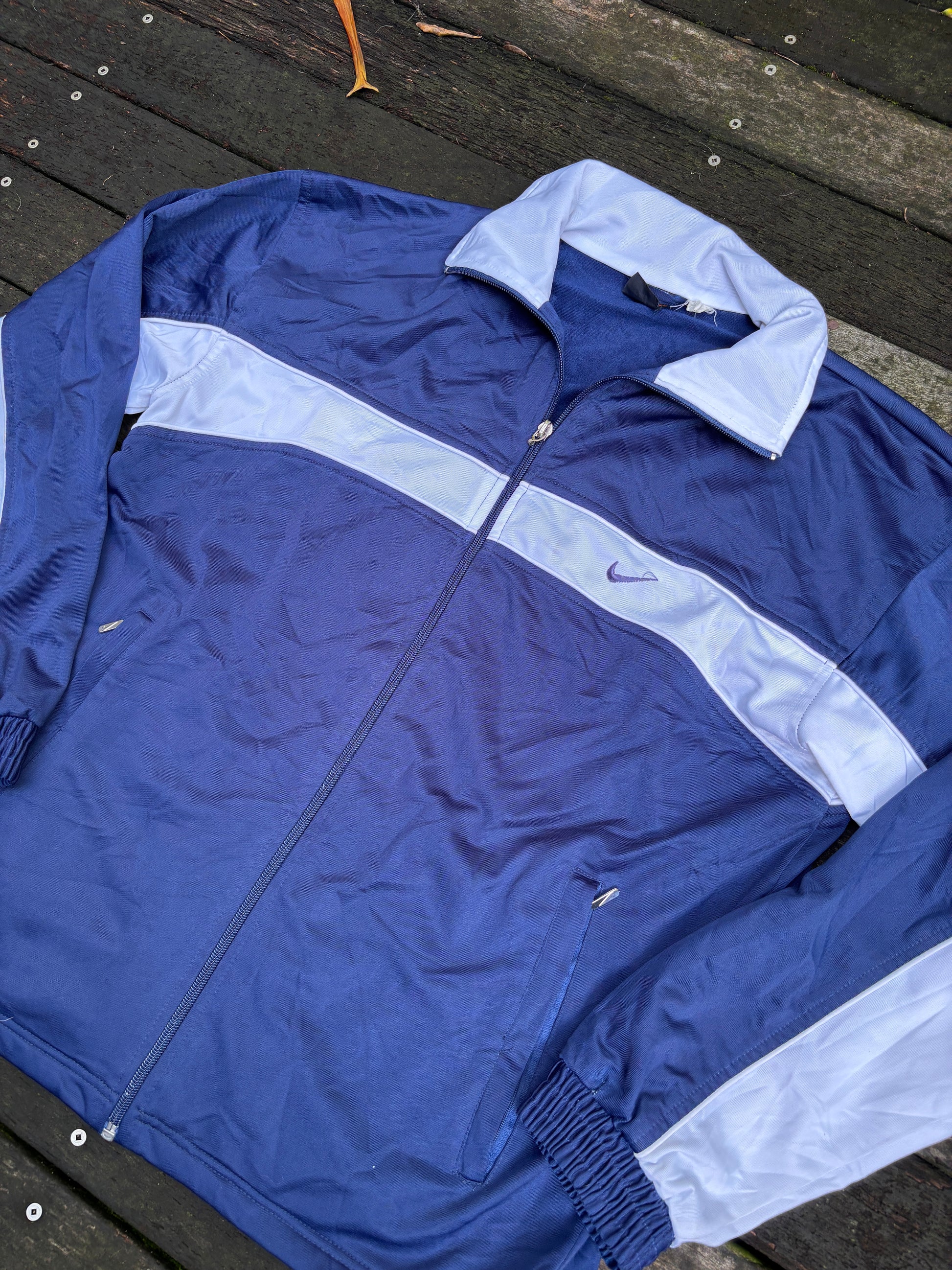 Vintage 90s Nike Premier Jacket Size M Navy