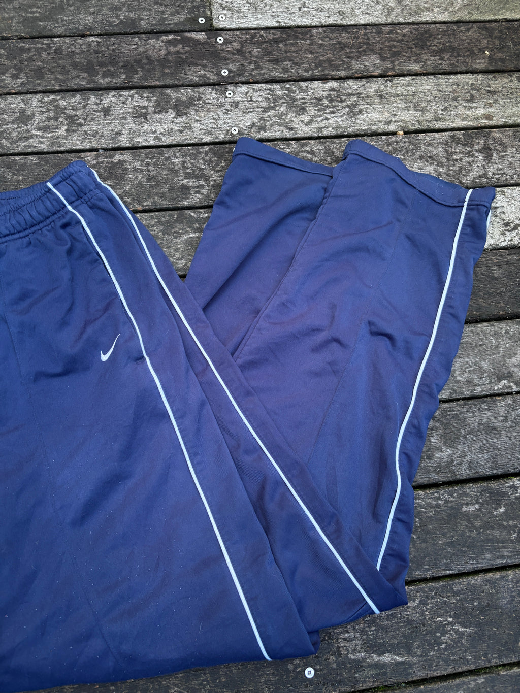 Classic Y2K Nike Track Pants Pleated Middle Size XL