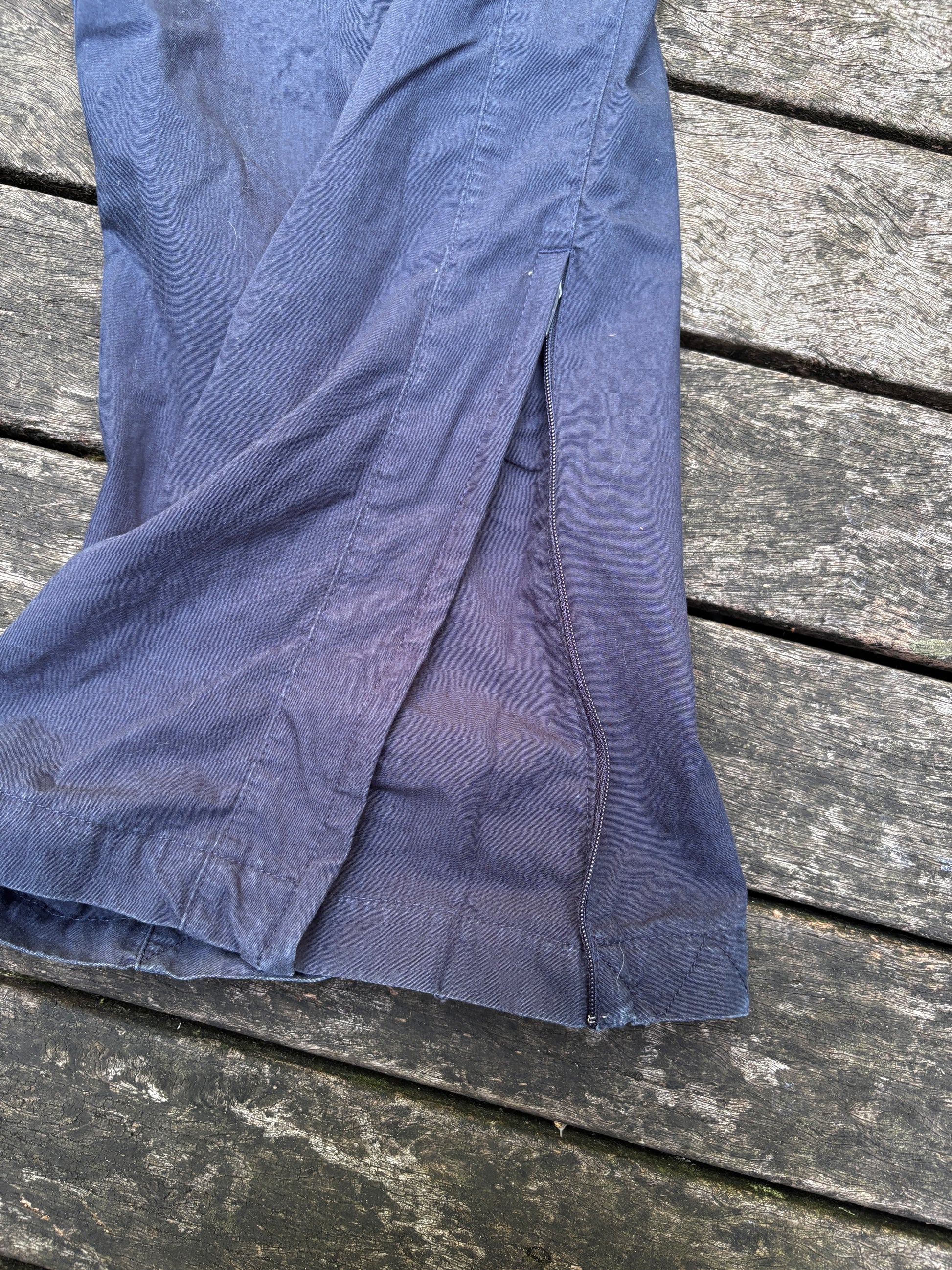Nike Y2K Chino Pants Size M Navy Vintage Wide Leg