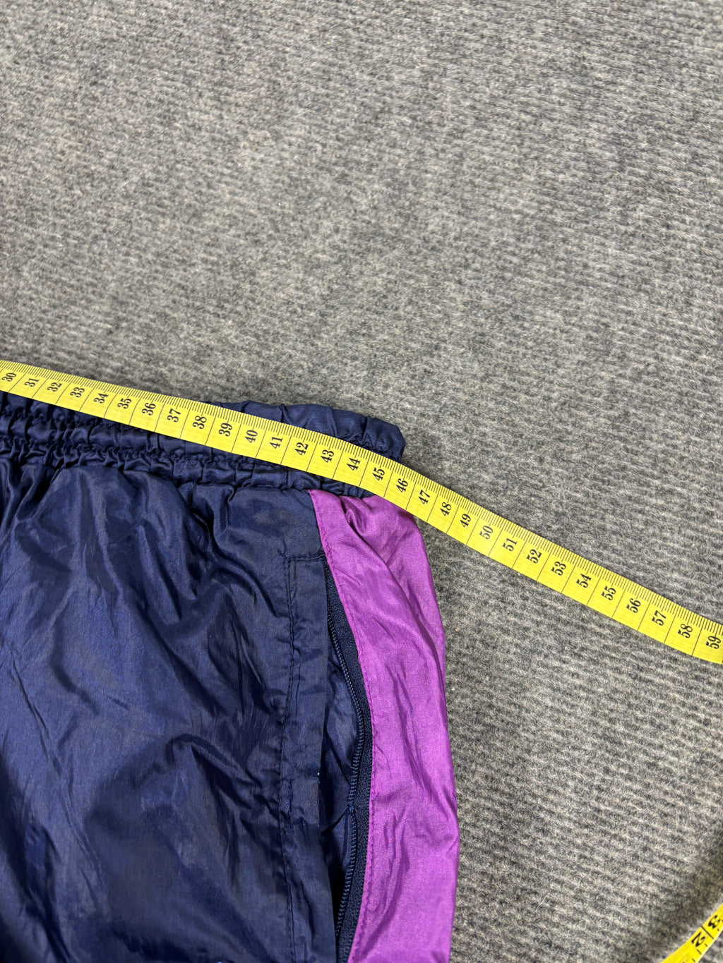 Vintage 90s Adidas Track Pants Size Large / XL Purple Pink Retro Cuffed Joggers