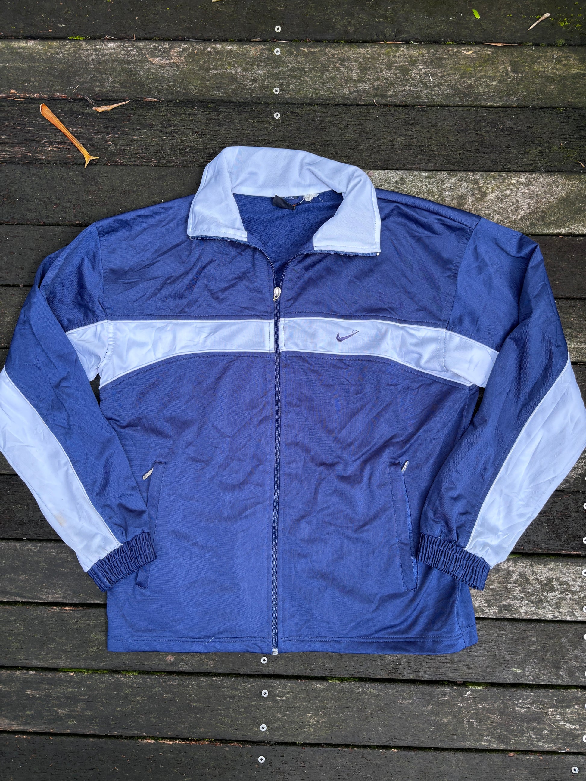 Vintage 90s Nike Premier Jacket Size M Navy