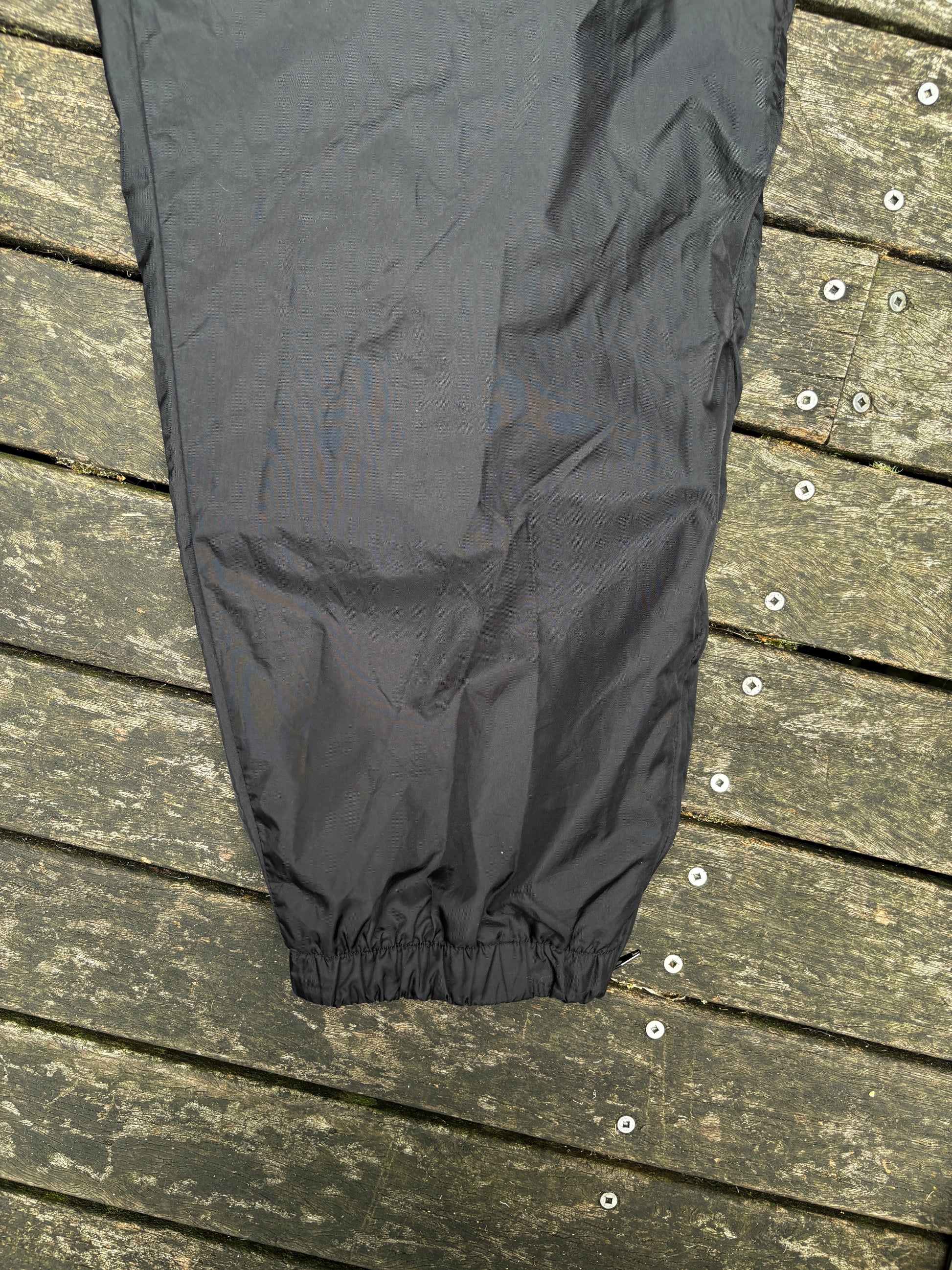 Vintage 90's Black Nike Track Pants Size XL Nylon Windbreaker