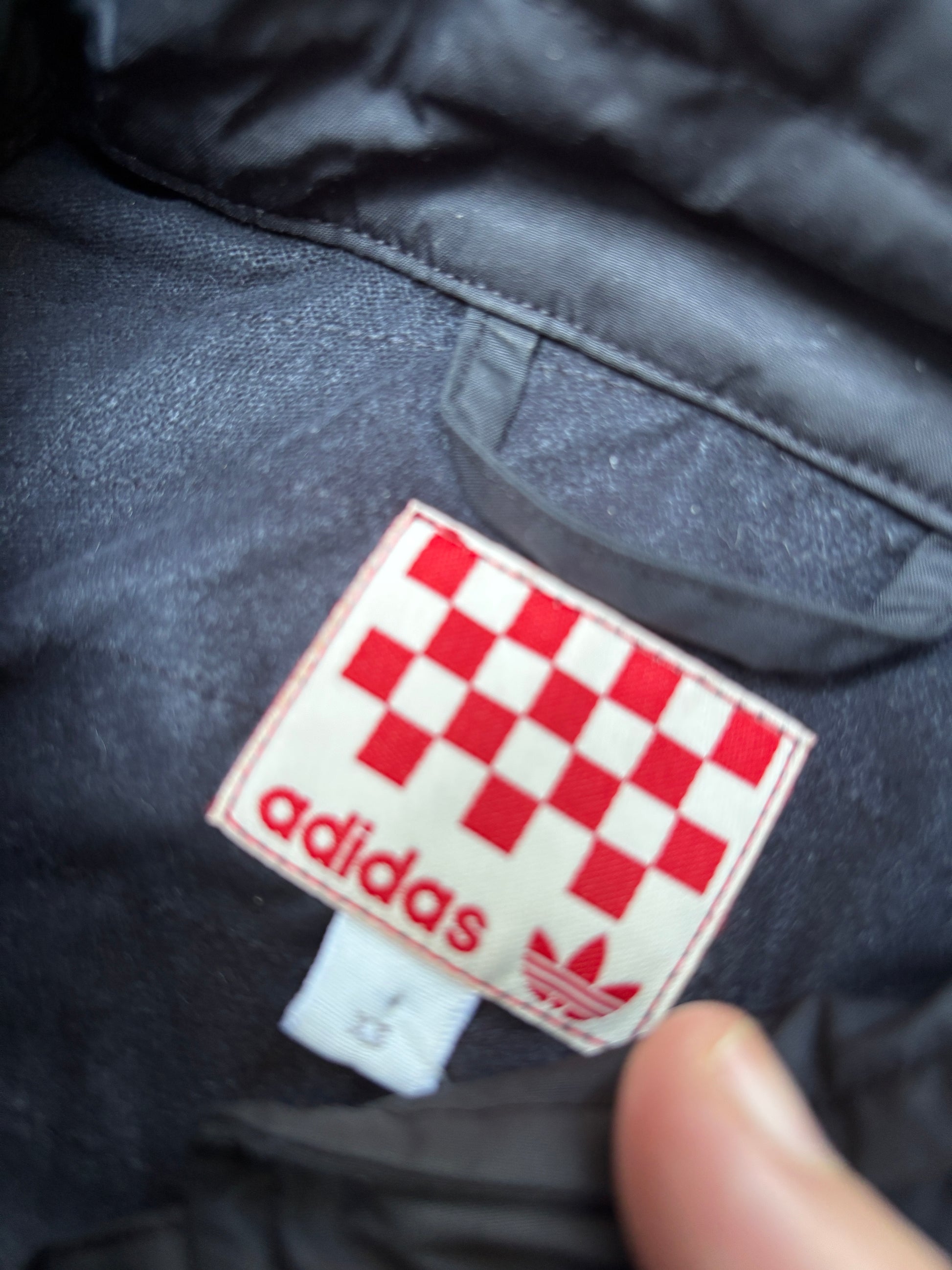 Y2K Adidas Racing Jacket Size S Black