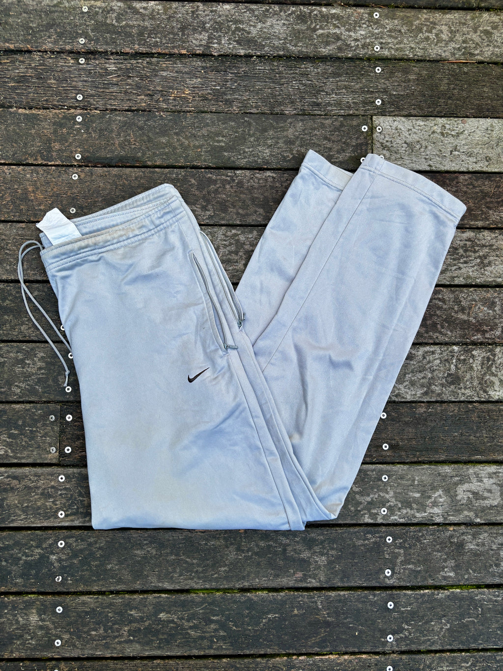Y2K Nike Grey Track Pants Size S