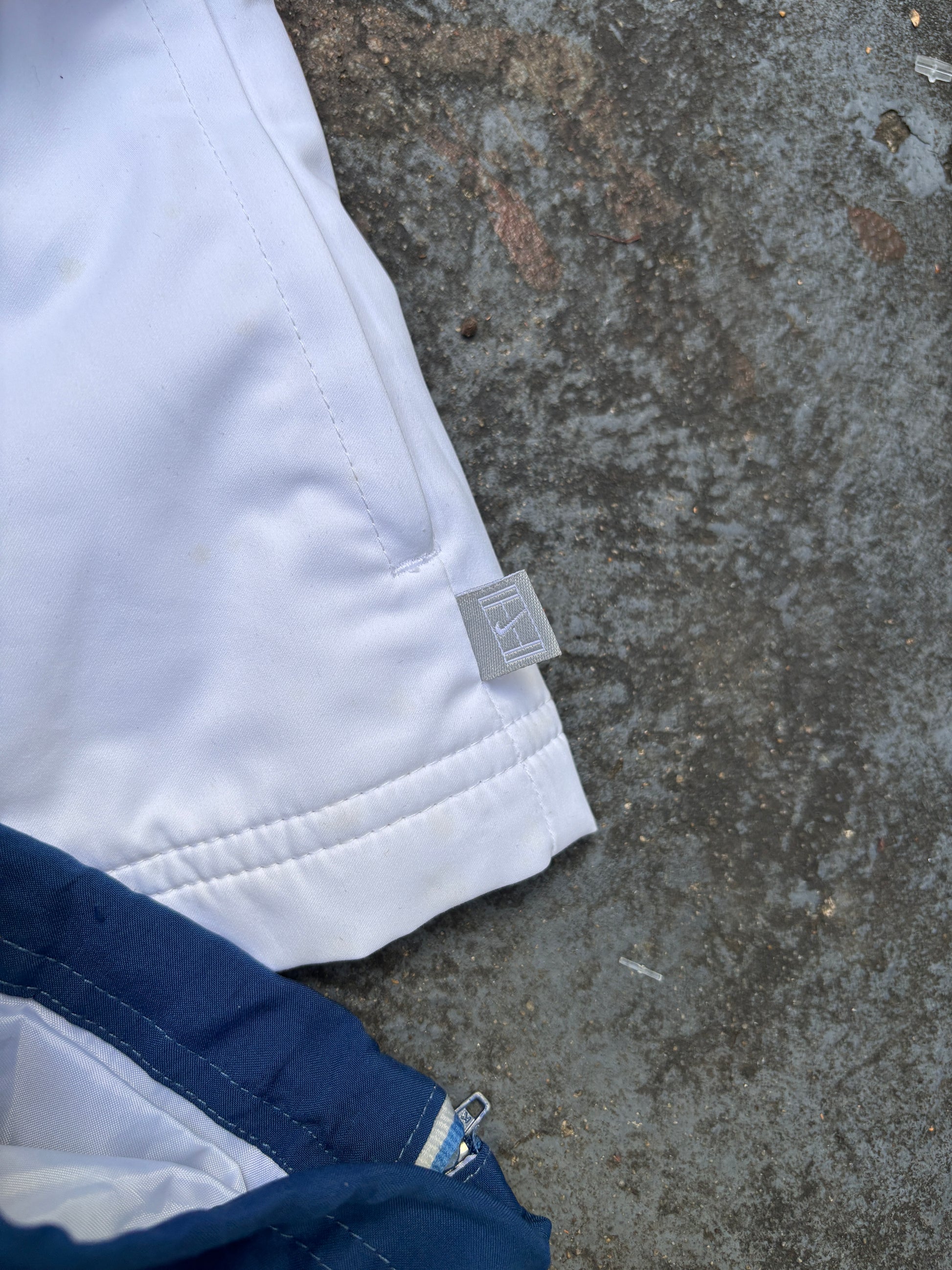 Vintage Y2K Nike Tracksuit Set Size XL White Blue Detail Jacket Blue Track Pants