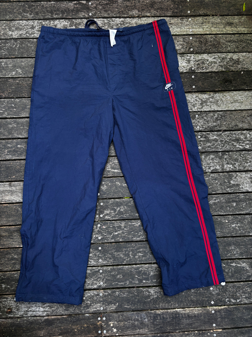 Nike Y2K Track Pants Size XXL Navy Red Line Detail