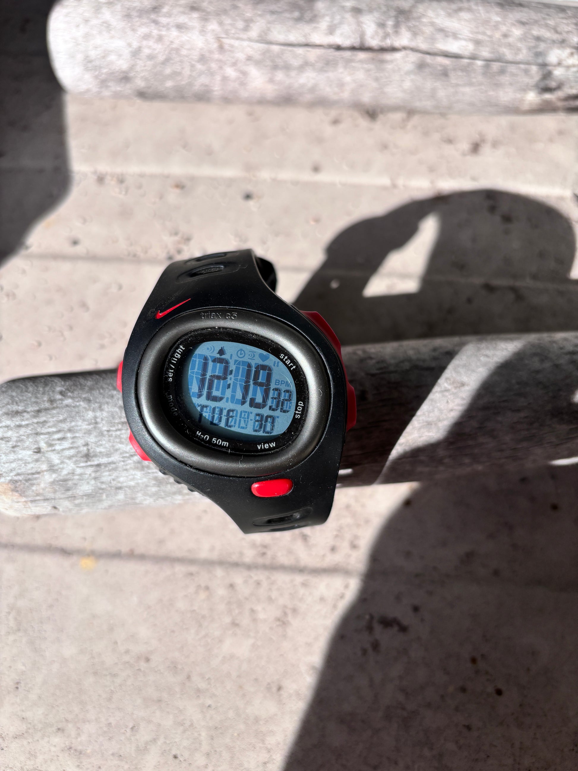 Vintage Y2K Nike Triax C5 Watch Digital SM0015 Red Black One Size OSFM