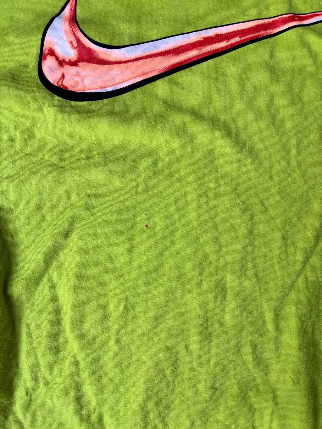 Y2K Nike Swim T-shirt Size XL Lime Green