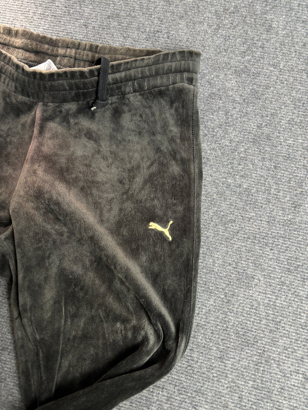 Vintage Puma Velour Track Pants Women's Small Flared Leg y2k Activewear