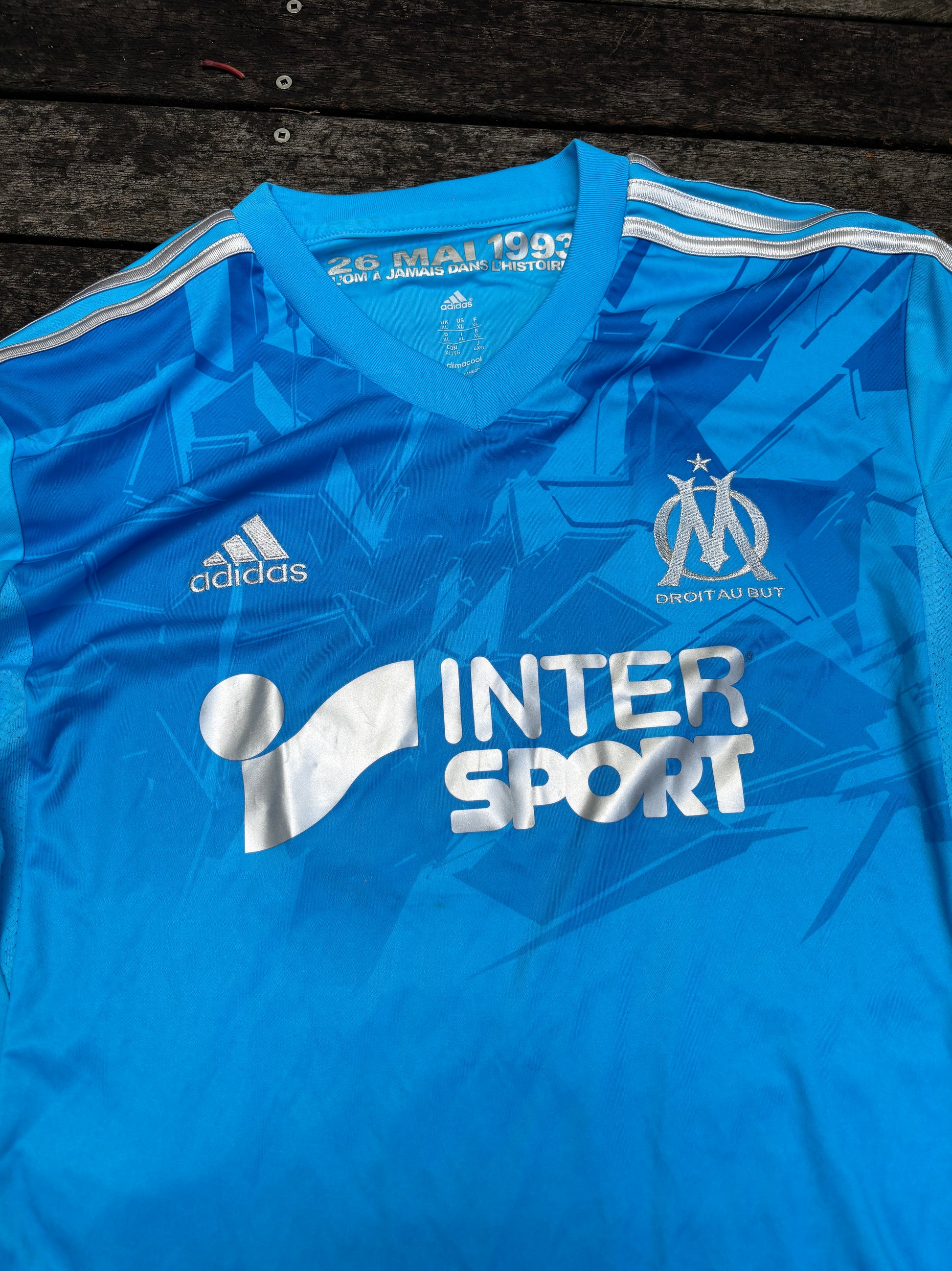 Olympique Marseille Waddle #8 Jersey Size XL