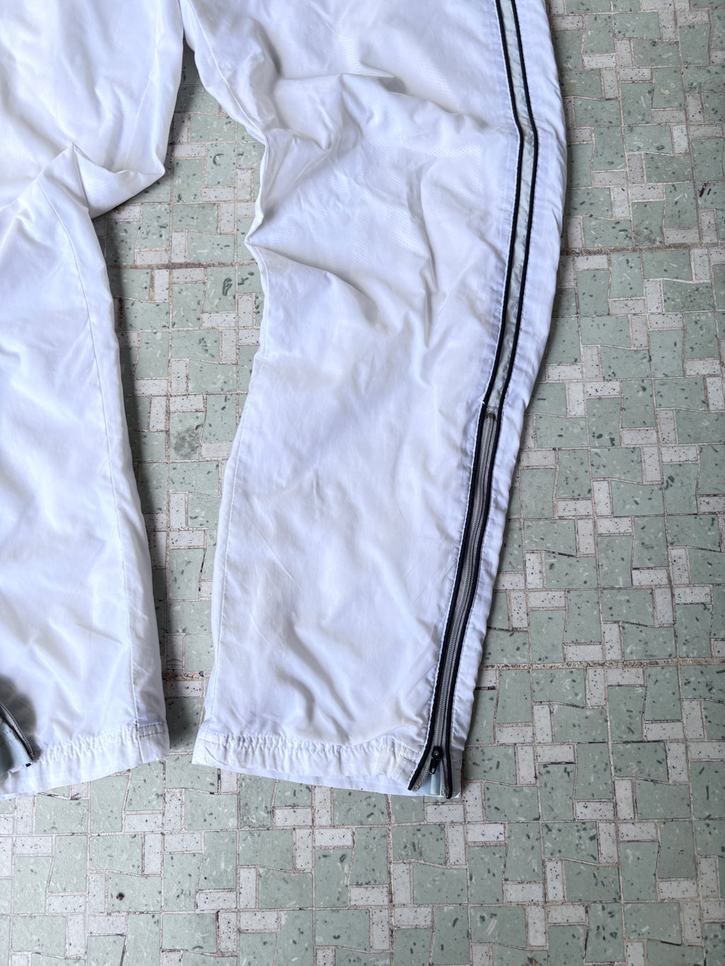 Y2K Nike Nylon Track Pants Size S White