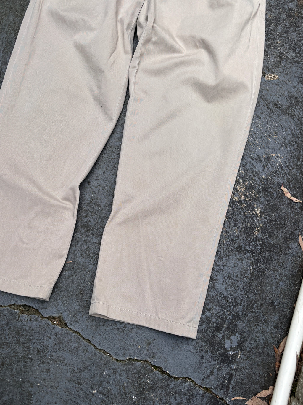 Vintage 90s Polo Ralph Lauren Chino Pants Size 32 Khaki Wide Leg Ethan Pant Navy Pony