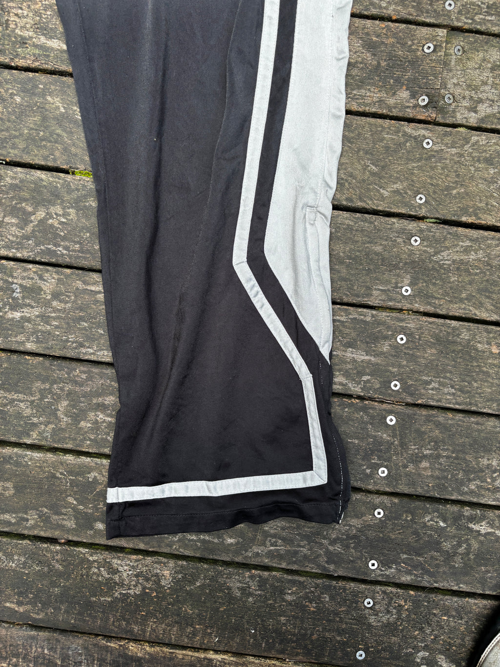 Nike Y2K Track Pants Size XL White, Grey Black Wide Leg