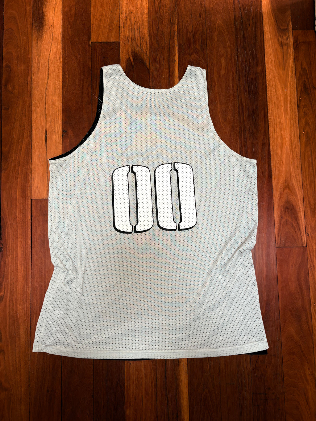 Vintage 90s Oakley Mad Science Jersey Size L Grey Black Mesh Sleeveless T-shirt