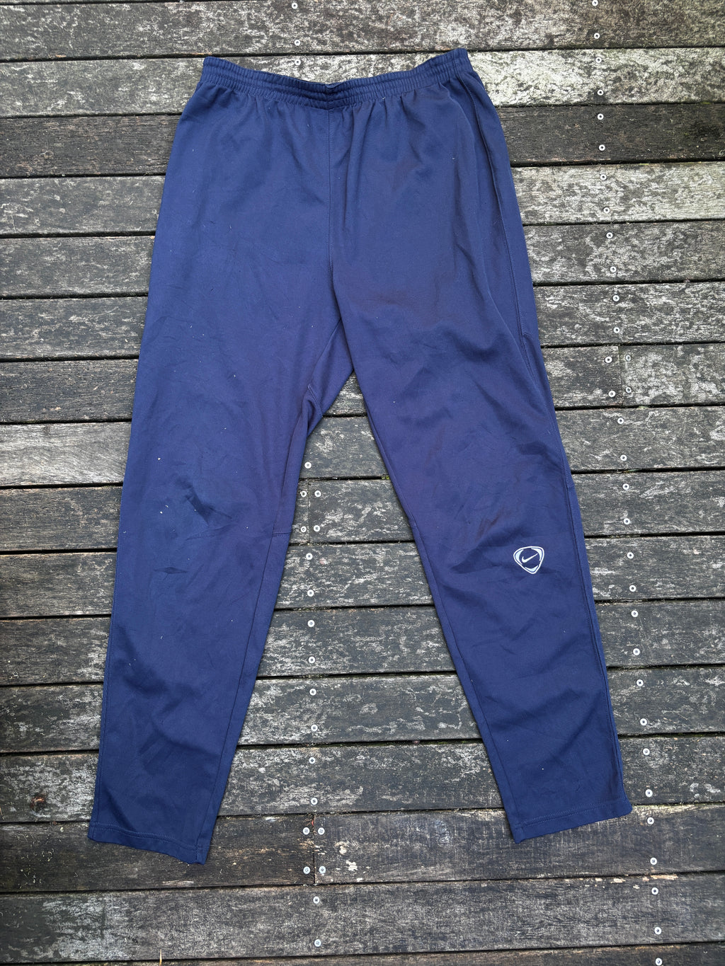 Vintage Nike Football Track Pants Size L Navy