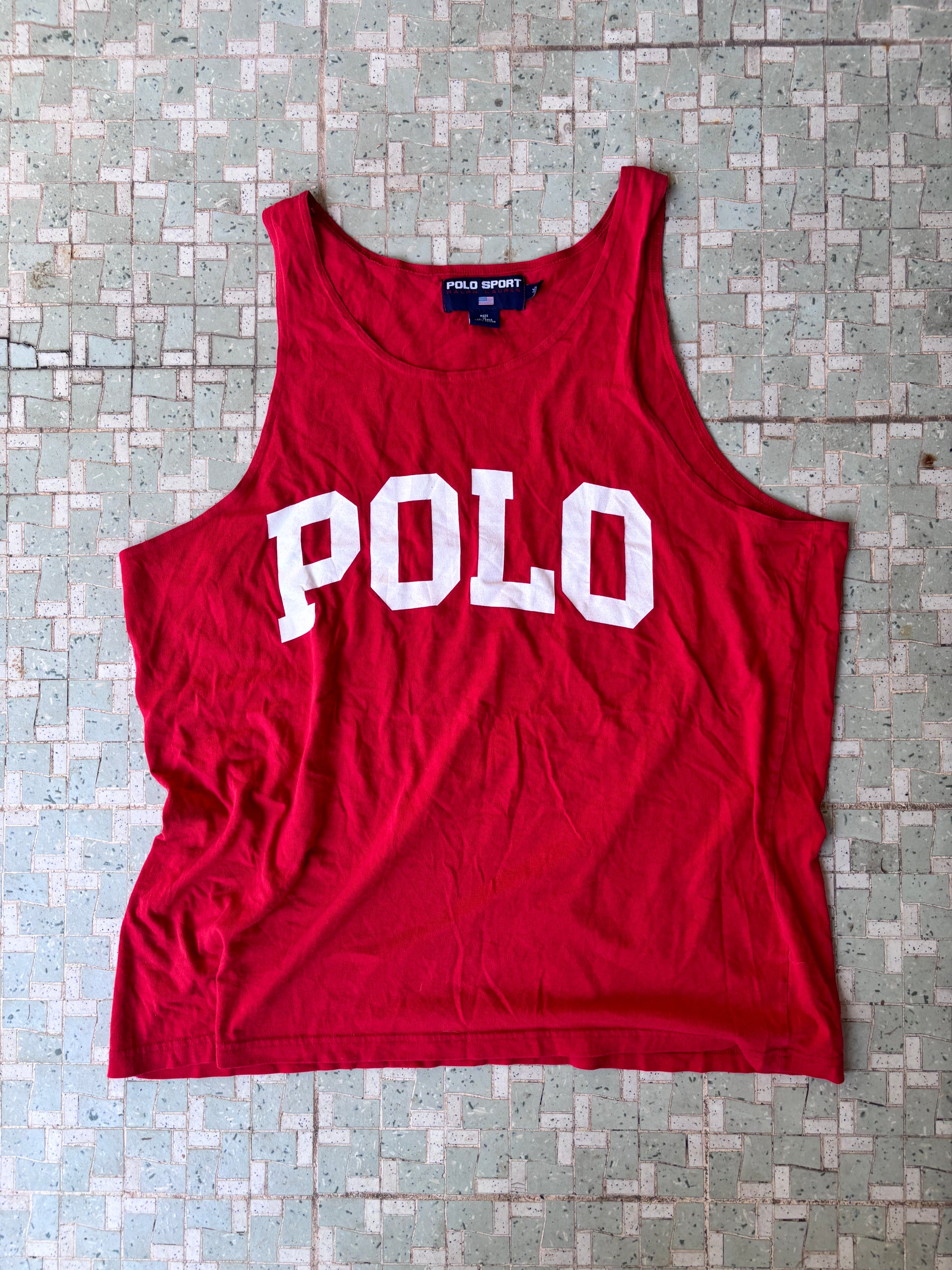 Vintage 90's Polo Sport T-Shirt Size XL Red