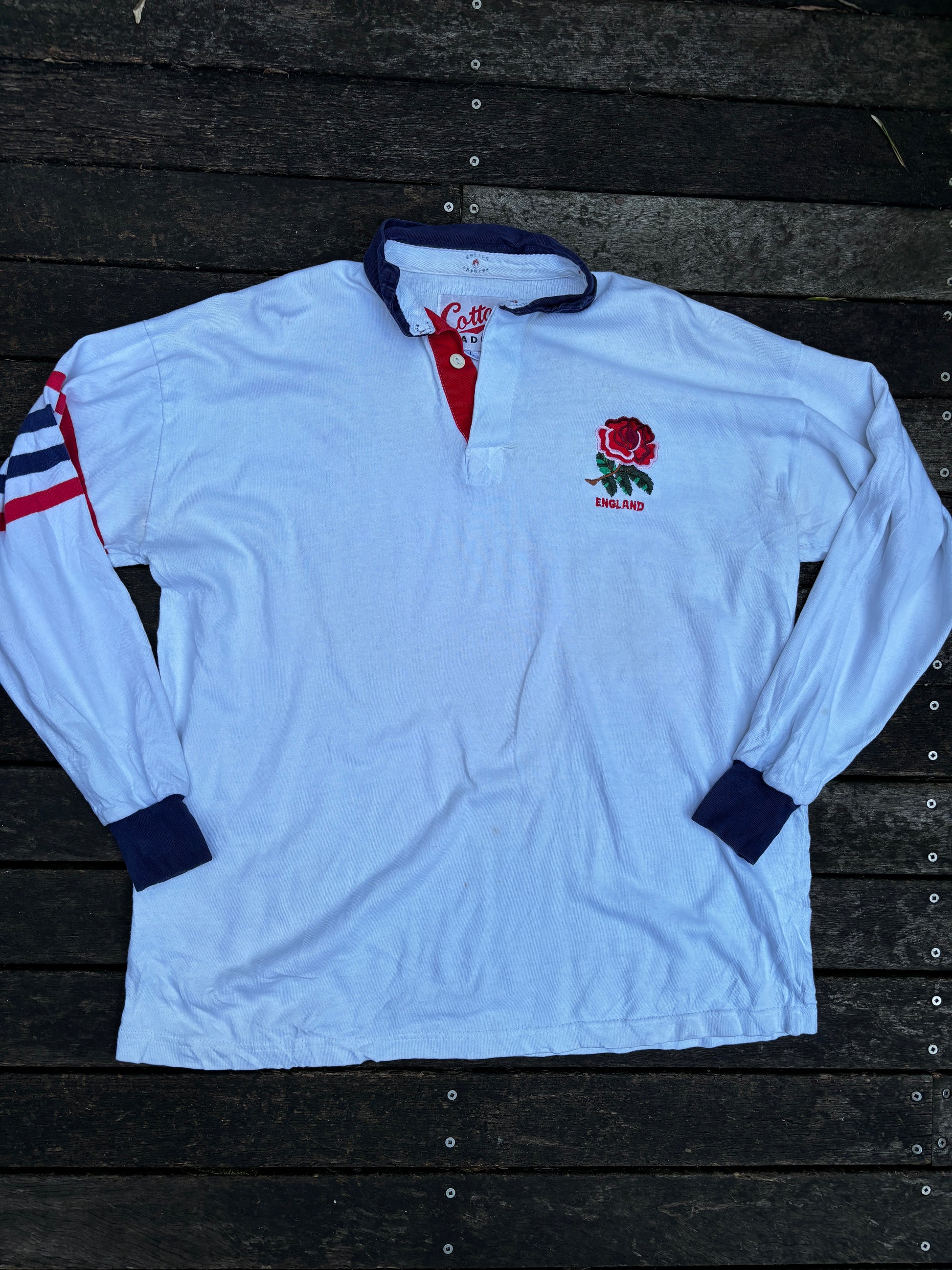 1991 Cotton Traders England Team Rugby Jersey