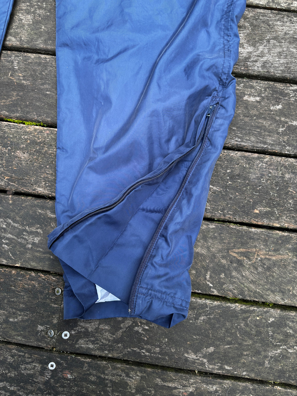 Classic Y2K Nike Track Pants Sz L Navy