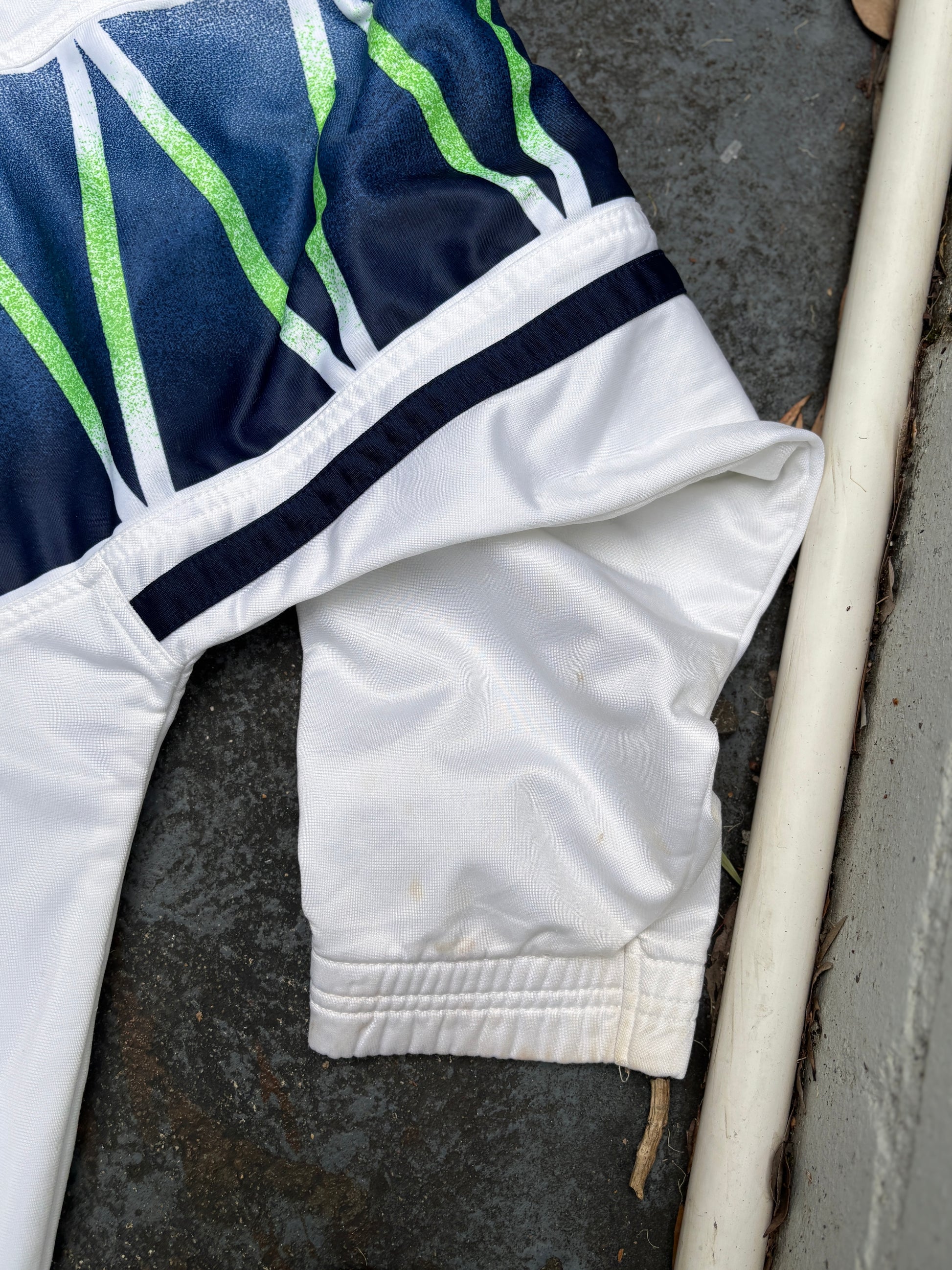Vintage 1994 Diadora Italia Football Jacket Size M White Italy World Cup Zip Up