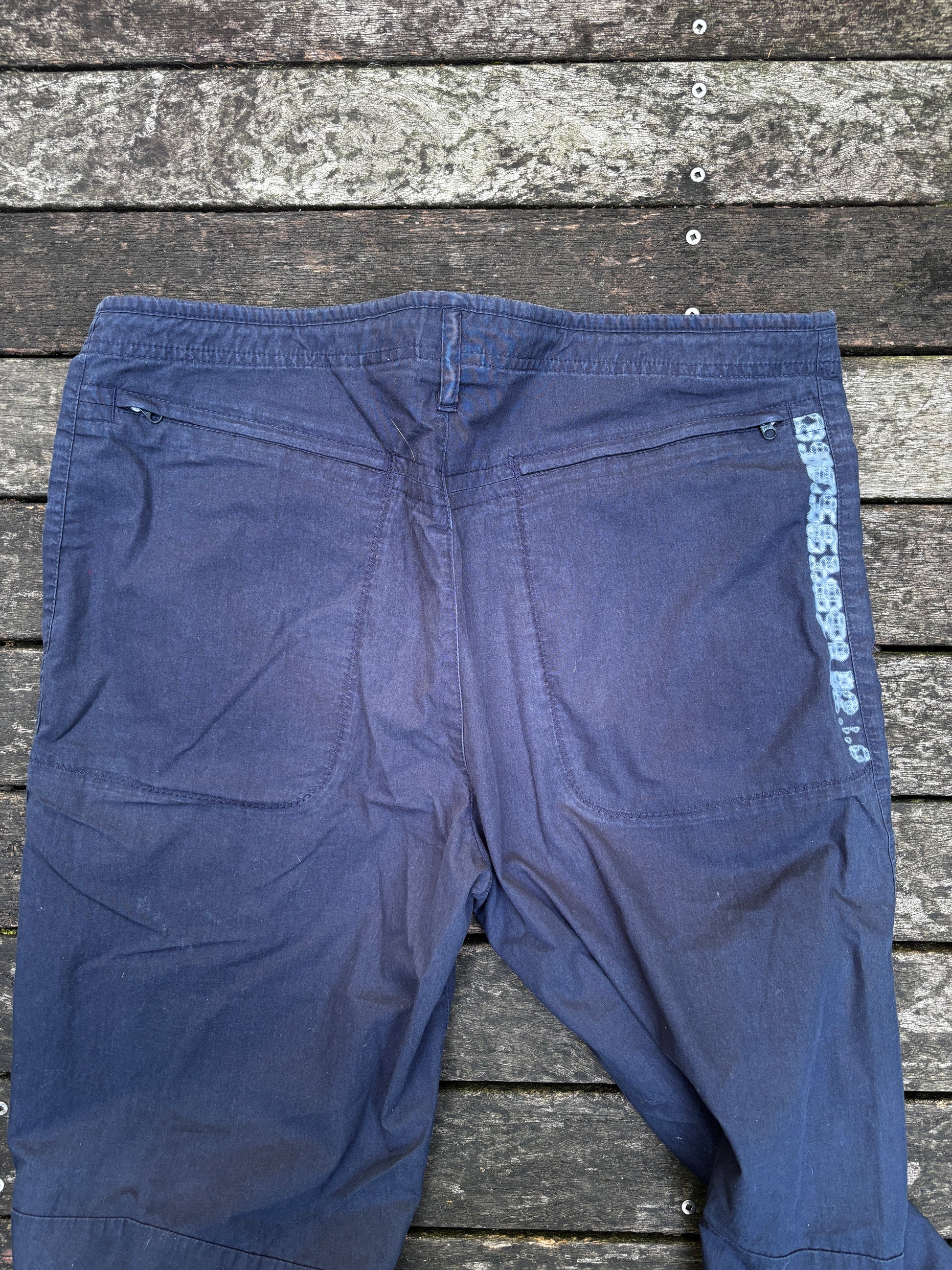 Nike Y2K Chino Pants Size M Navy Vintage Wide Leg