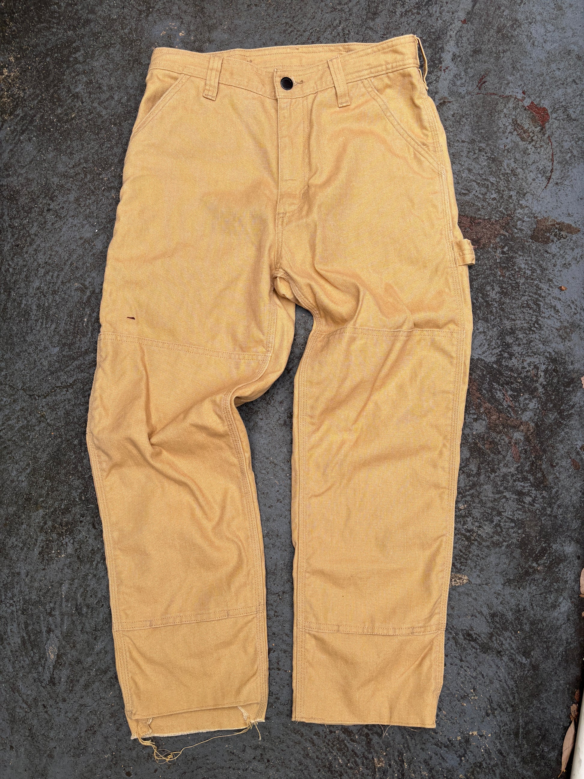 Patagonia Carpenter Jeans Size S Tan Workwear Pocket Logo Brown Tag Straight Leg