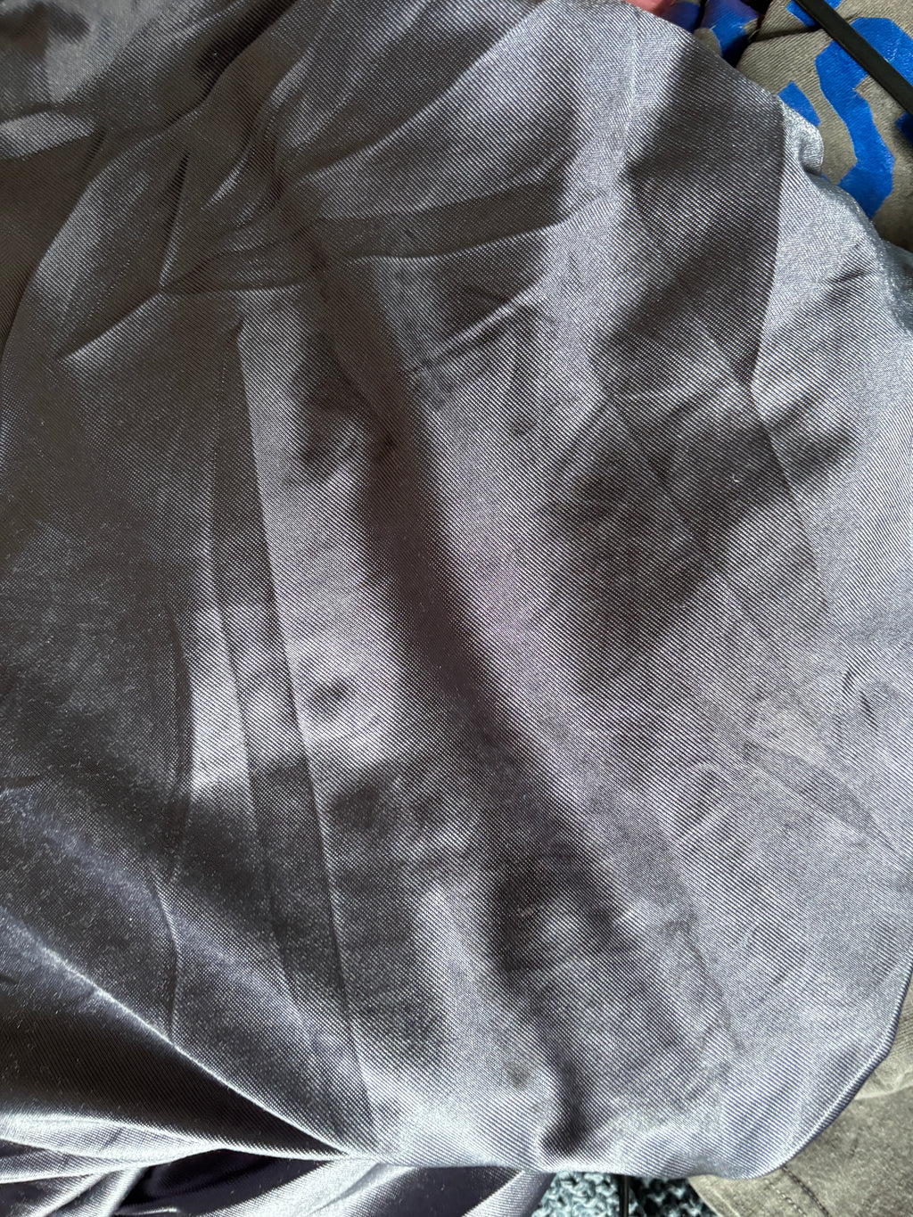 Nike Y2K Dark Grey Satin Tearaway Track Pants Size L