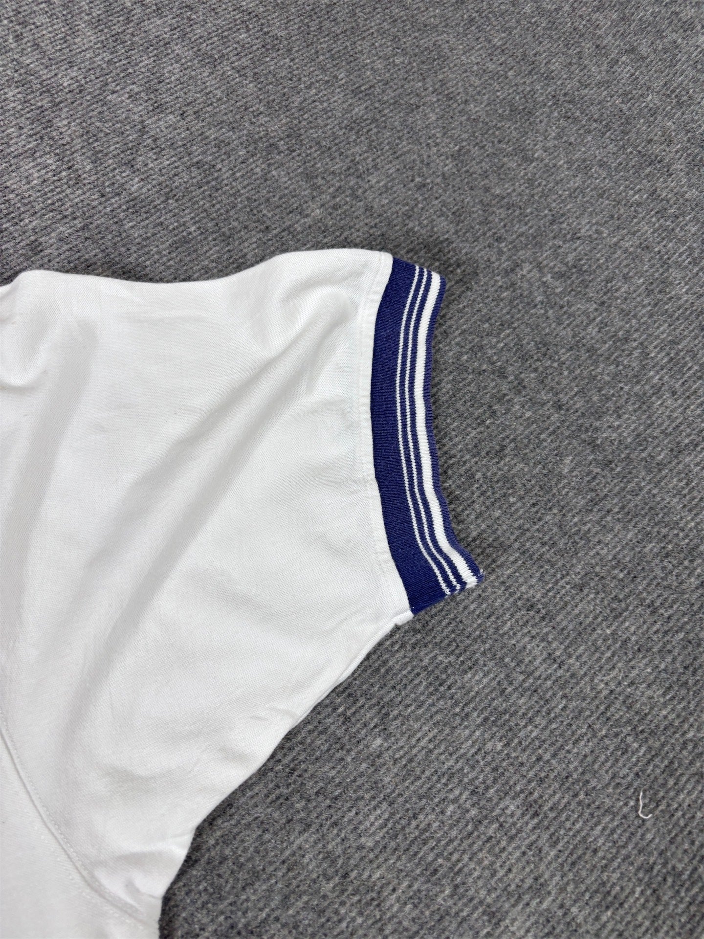 Vintage 90s Nike Court Polo Shirt Men’s L White Blue Chest Logo + Swoosh