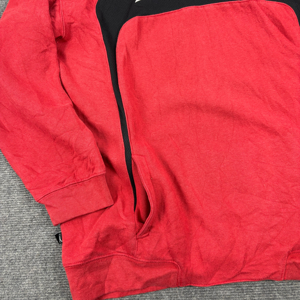 2000s Nike Jordan Hoodie Men's XL Red Black Jumpman Logo