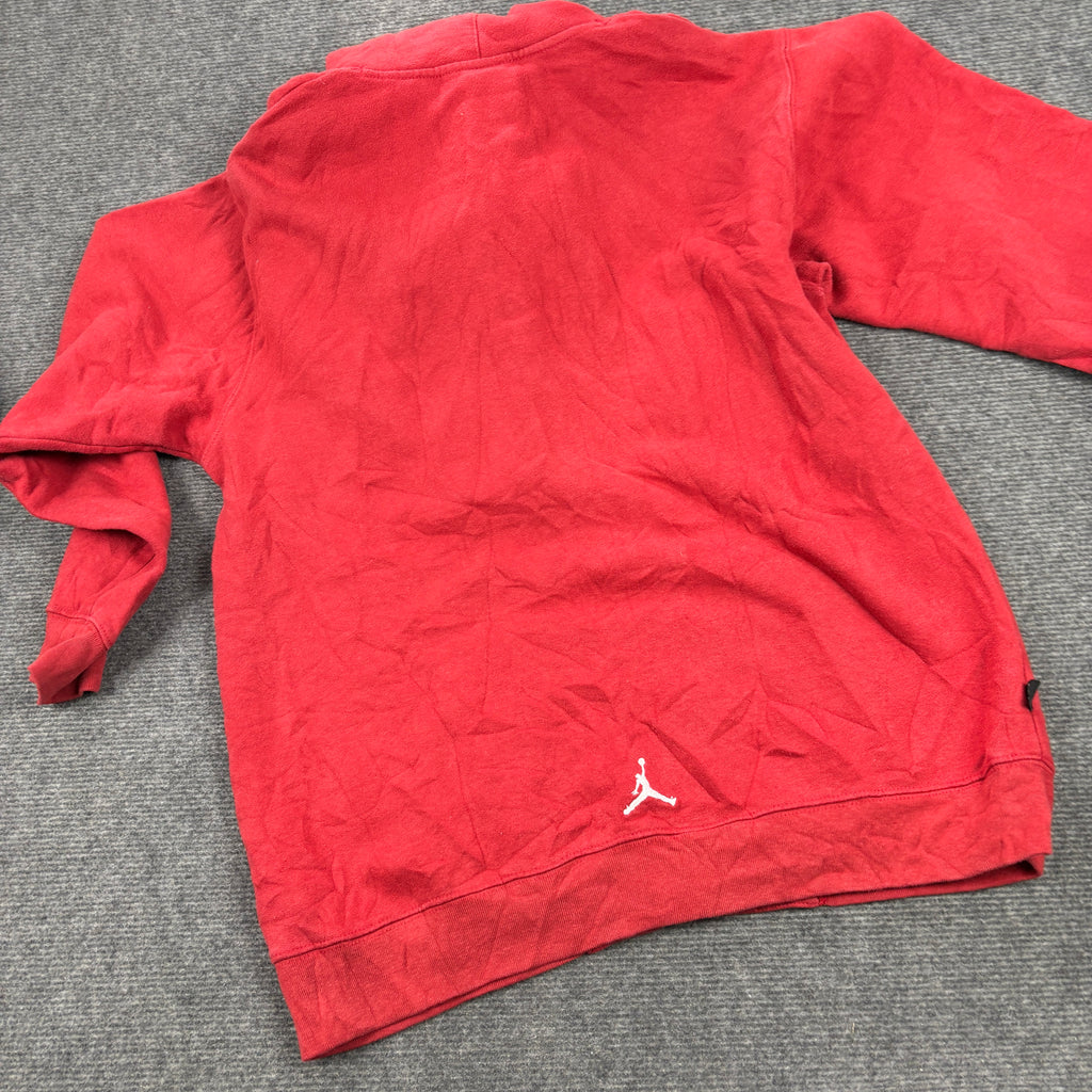 2000s Nike Jordan Hoodie Men's XL Red Black Jumpman Logo