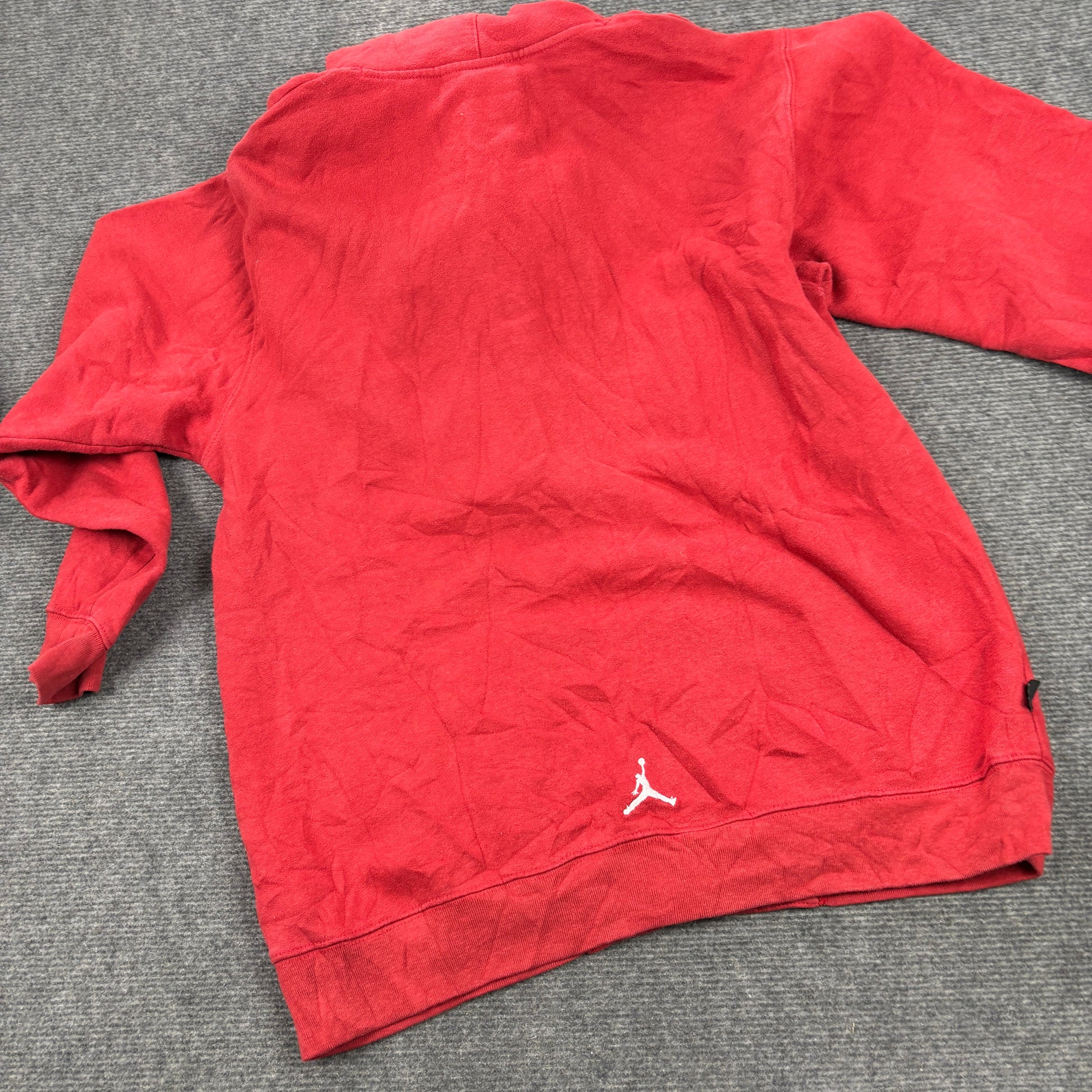 2000s Nike Jordan Hoodie Men's XL Red Black Jumpman Logo